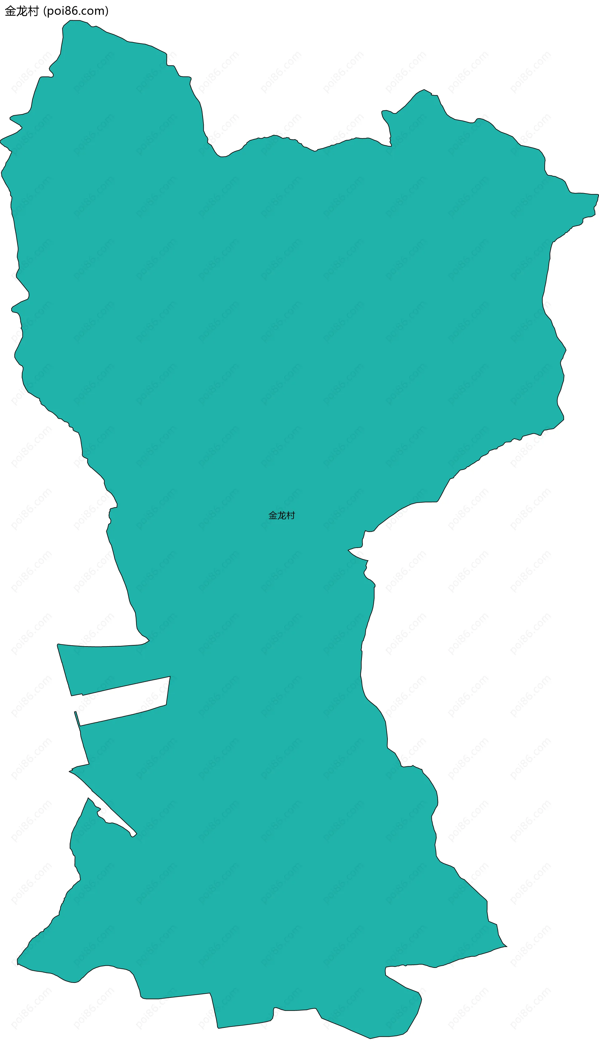 金龙村边界地图