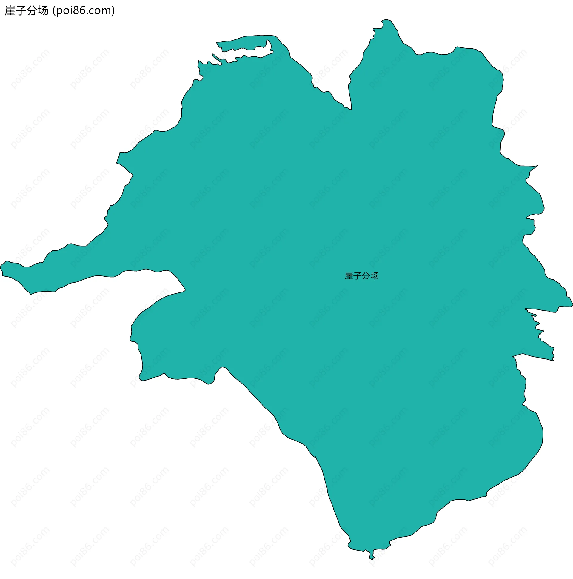 崖子分场边界地图