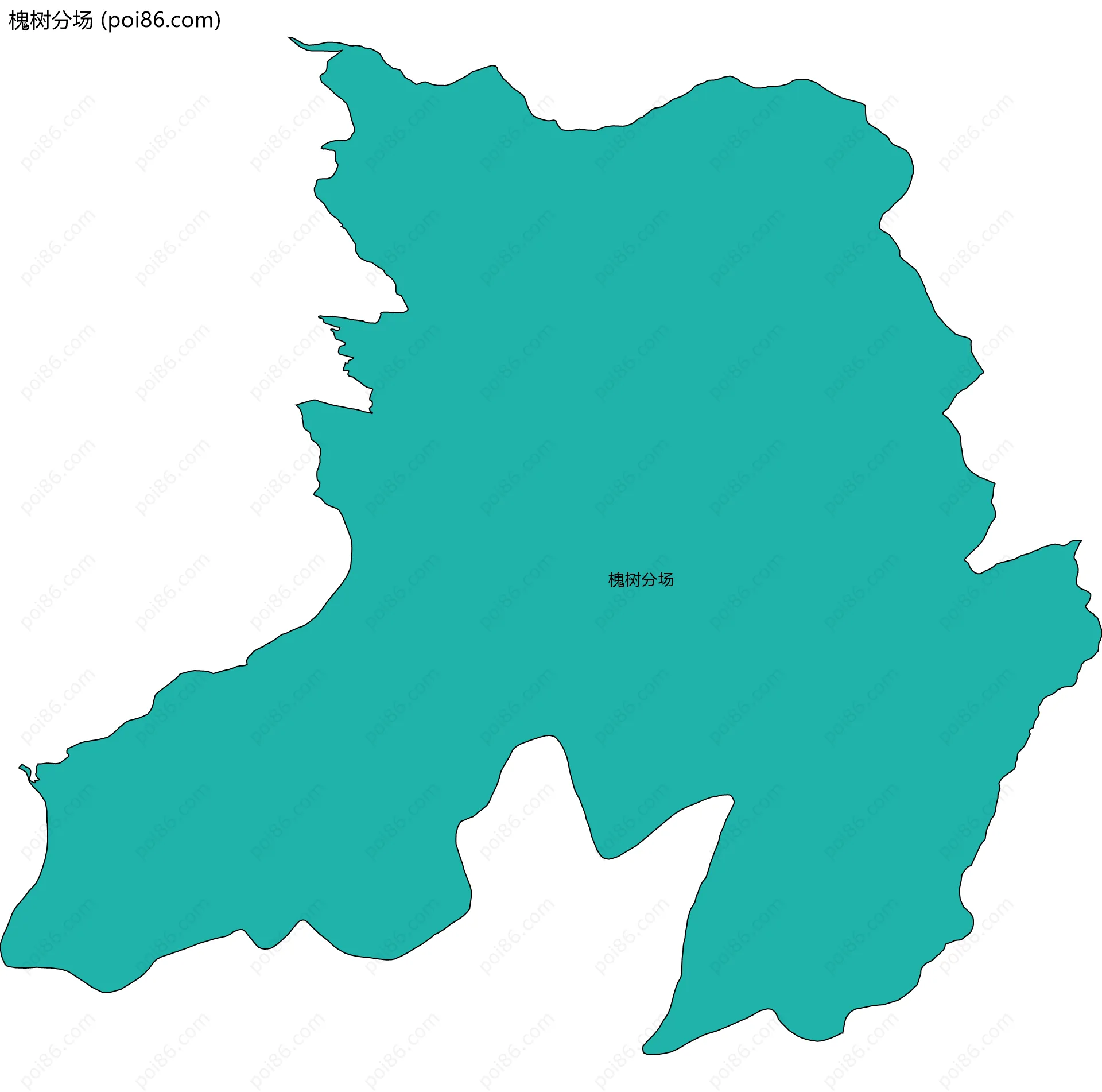 槐树分场边界地图