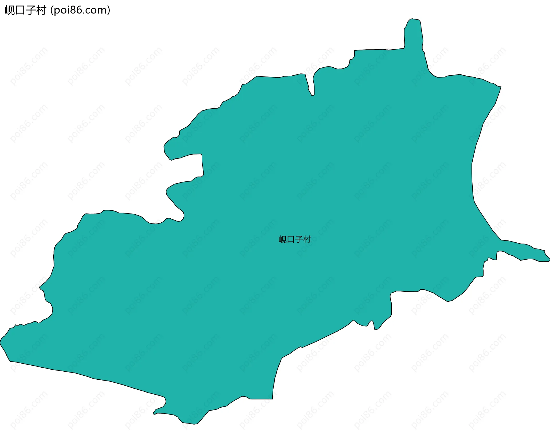 岘口子村边界地图