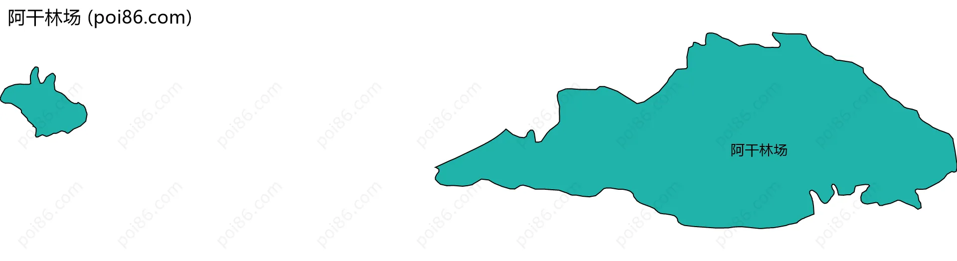 阿干林场边界地图