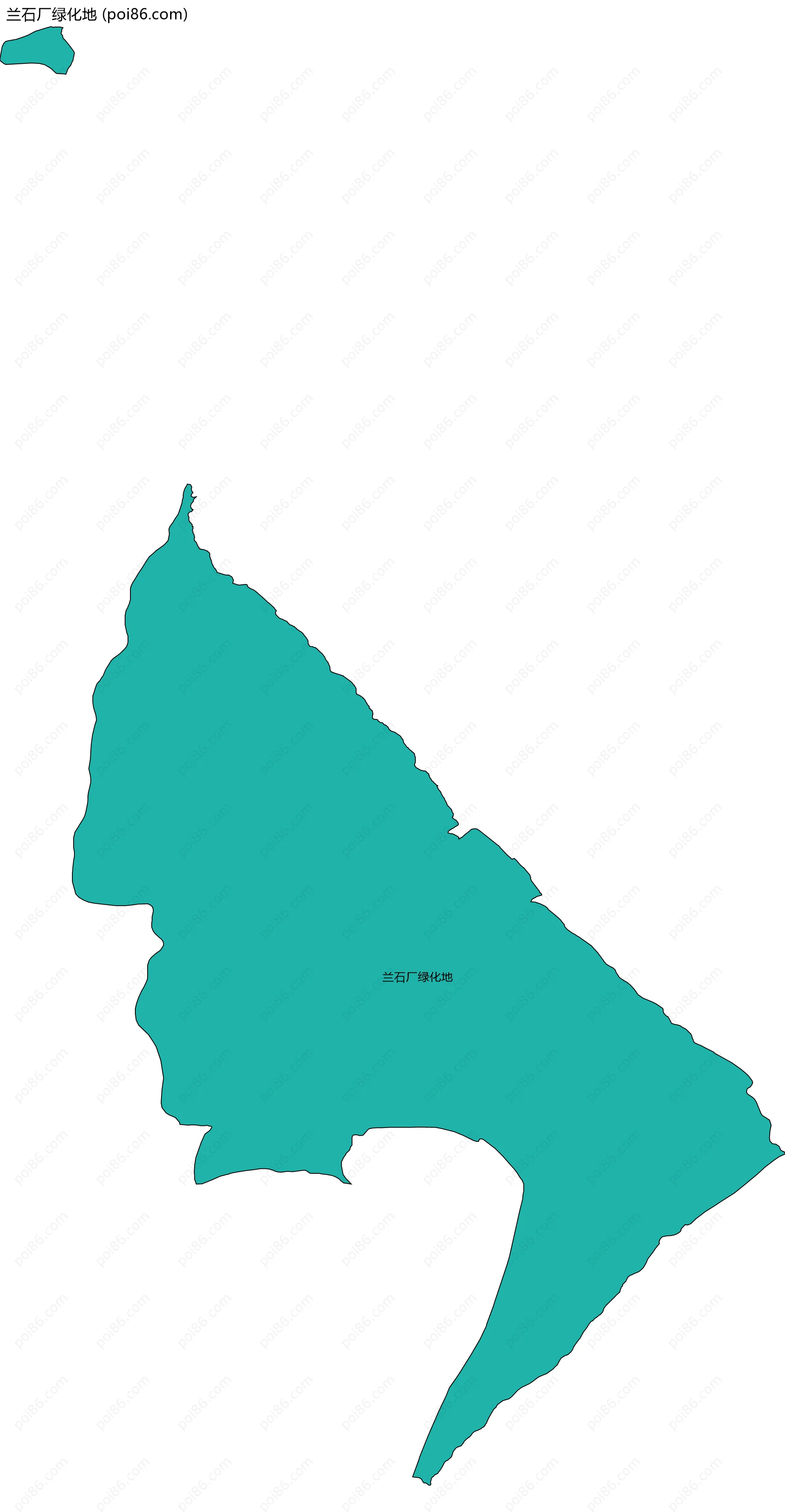 兰石厂绿化地边界地图