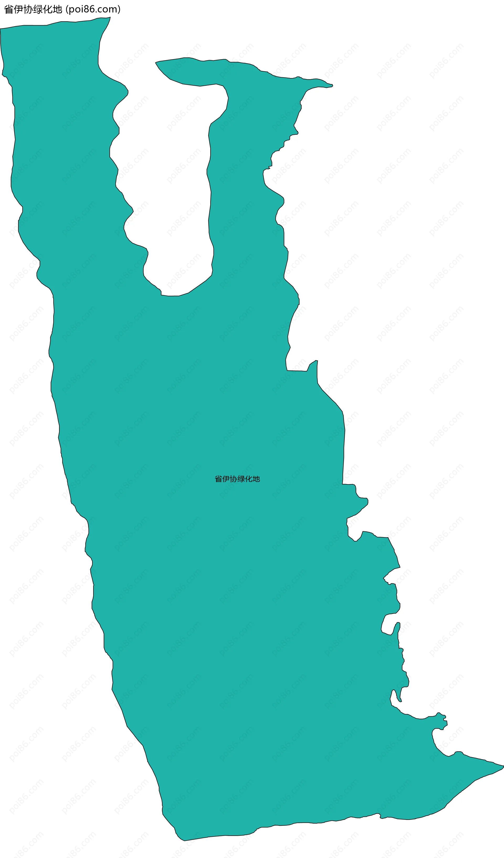 省伊协绿化地边界地图