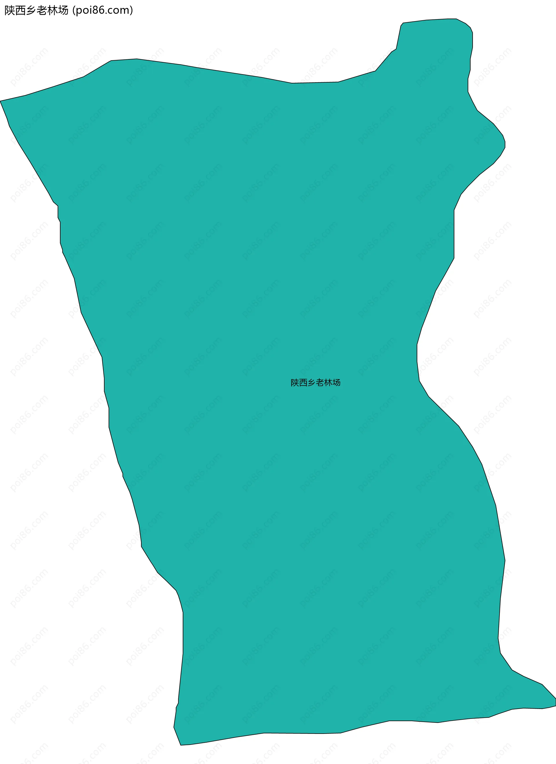 陕西乡老林场边界地图