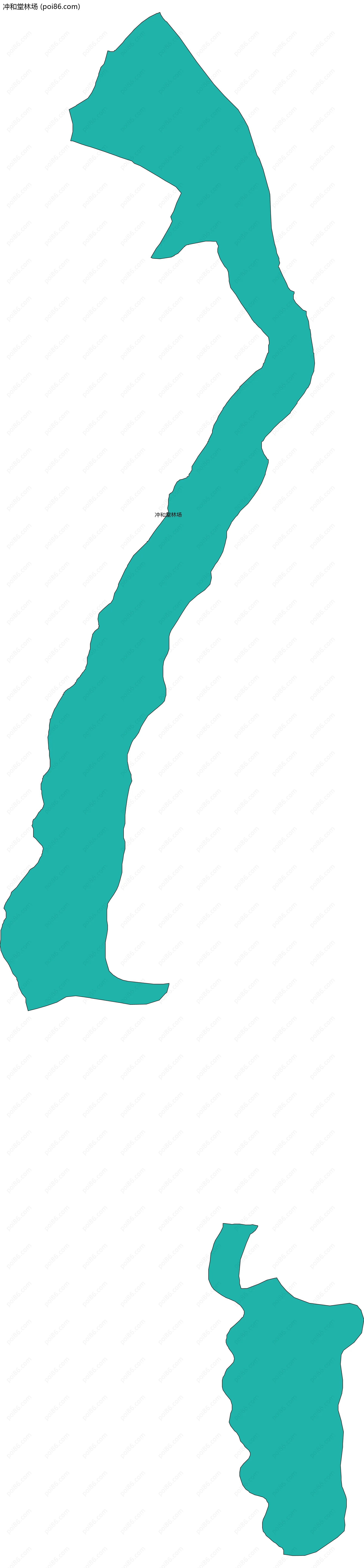 冲和堂林场边界地图