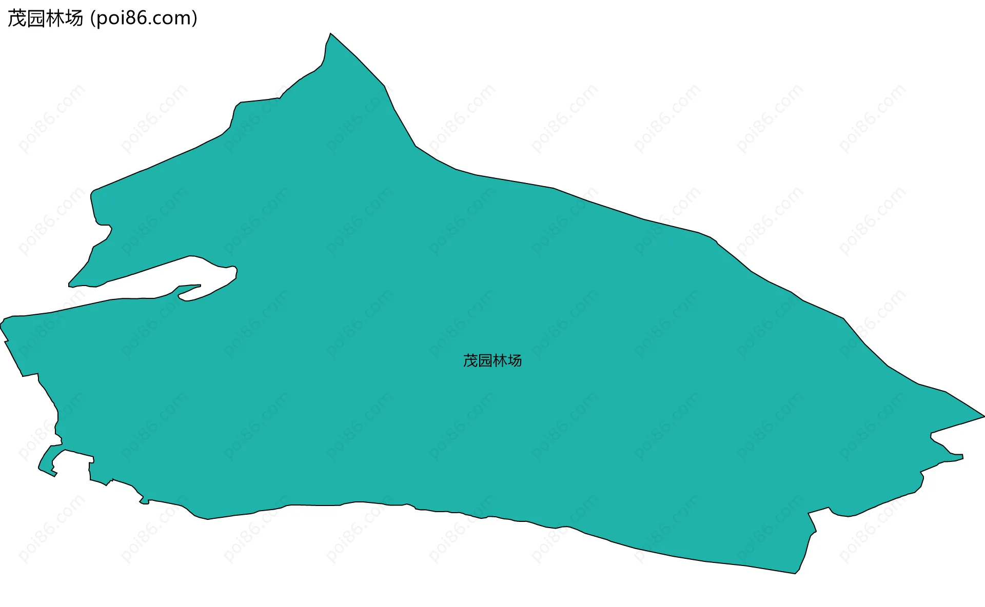 茂园林场边界地图