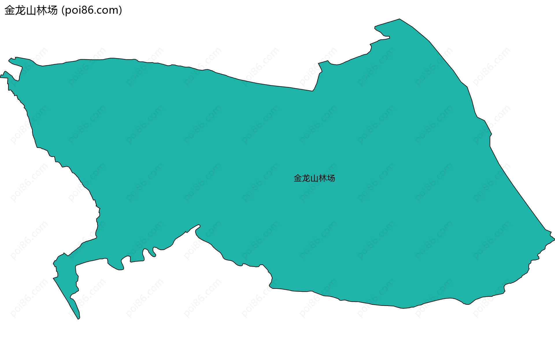 金龙山林场边界地图