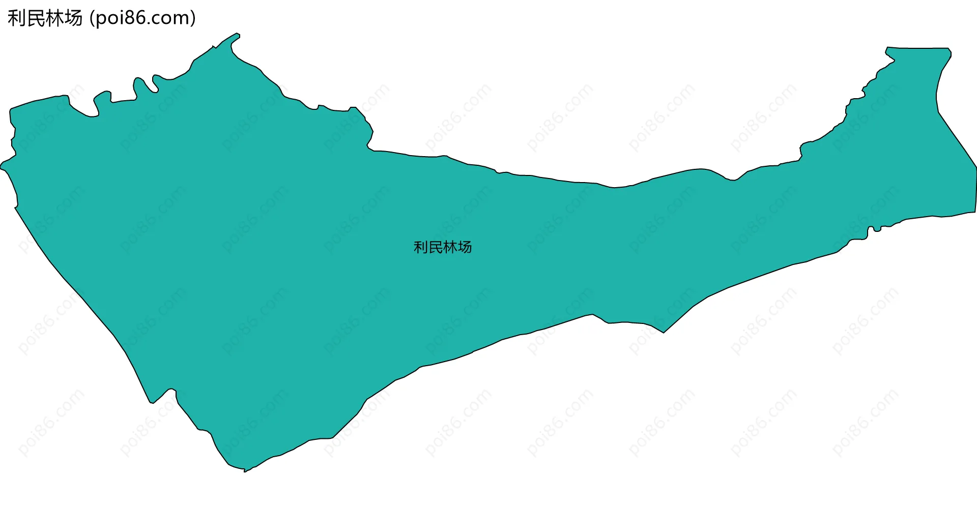 利民林场边界地图