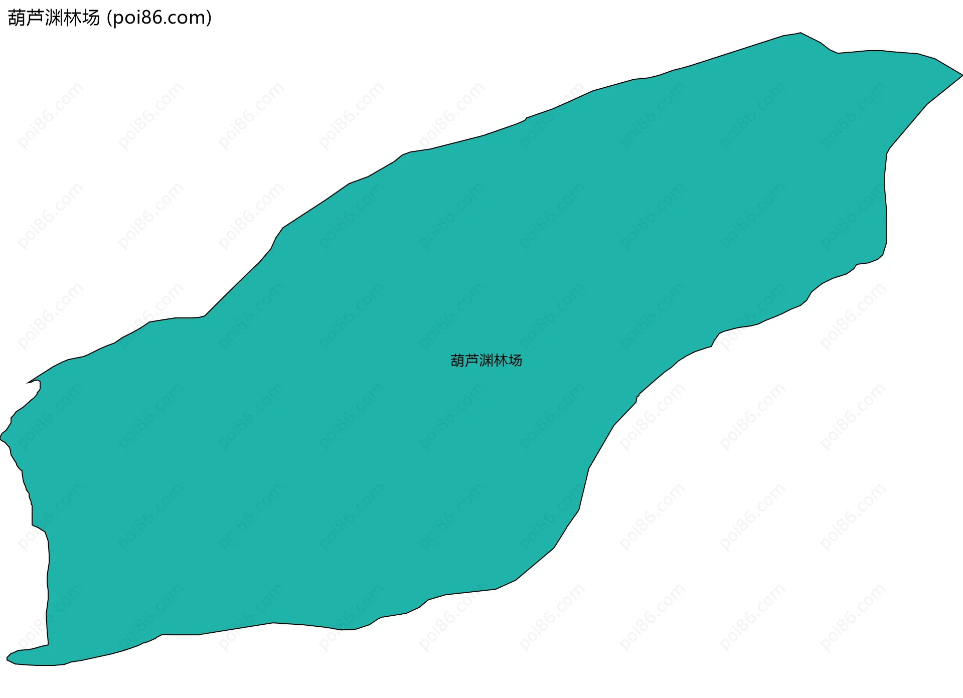 葫芦渊林场边界地图