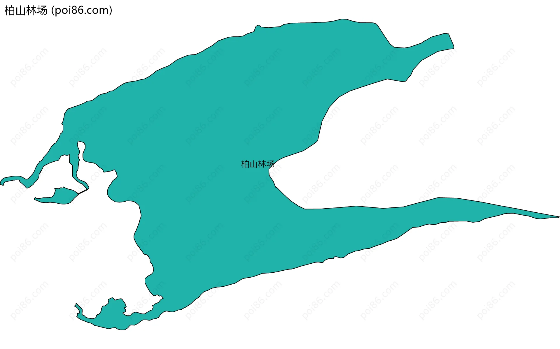 柏山林场边界地图