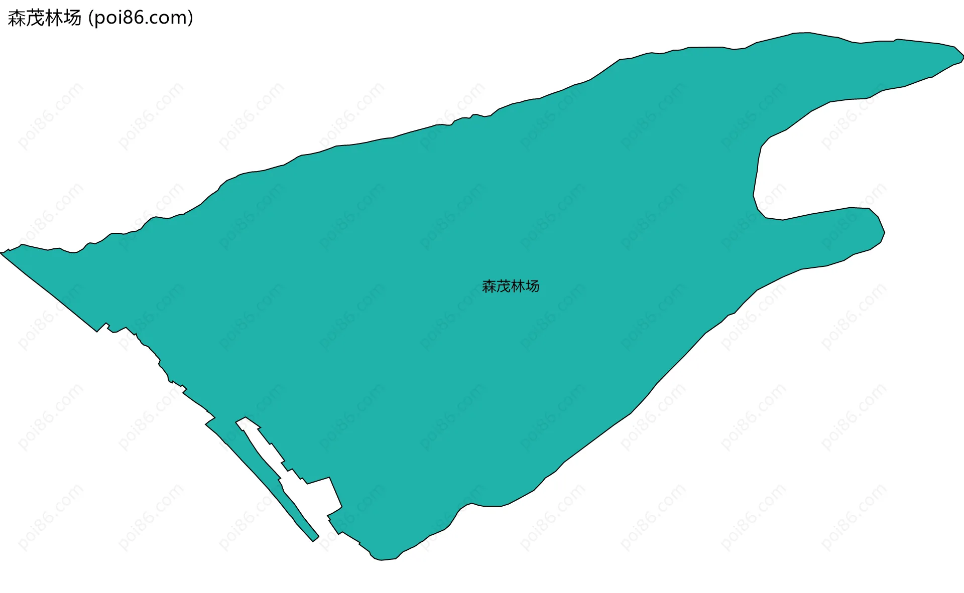 森茂林场边界地图