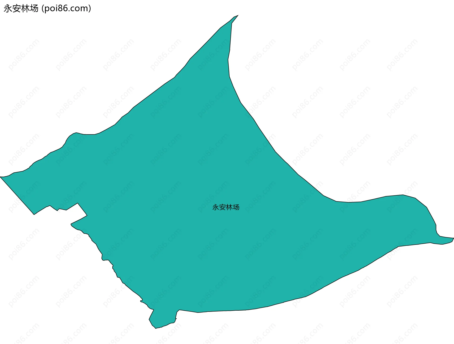 永安林场边界地图