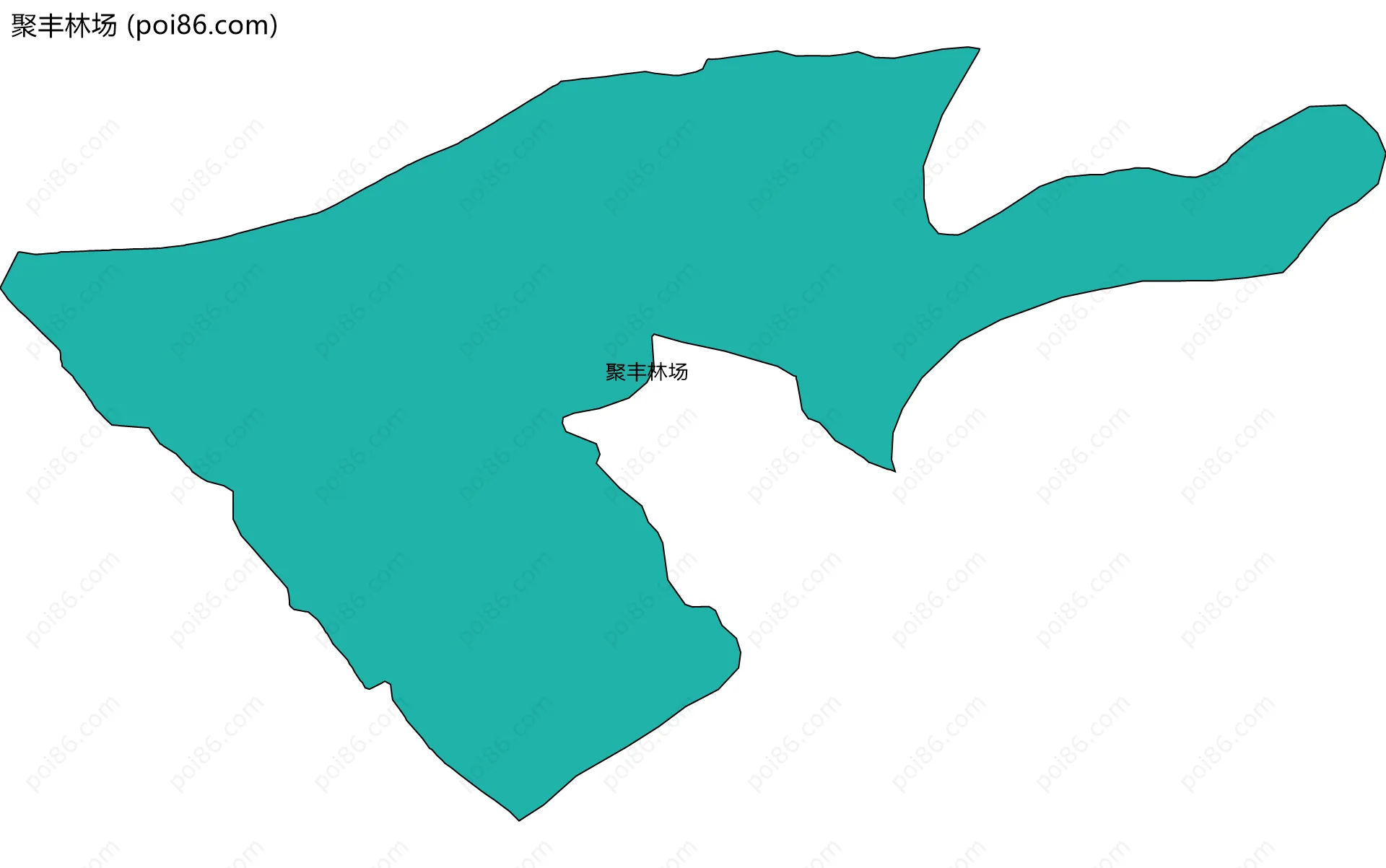聚丰林场边界地图