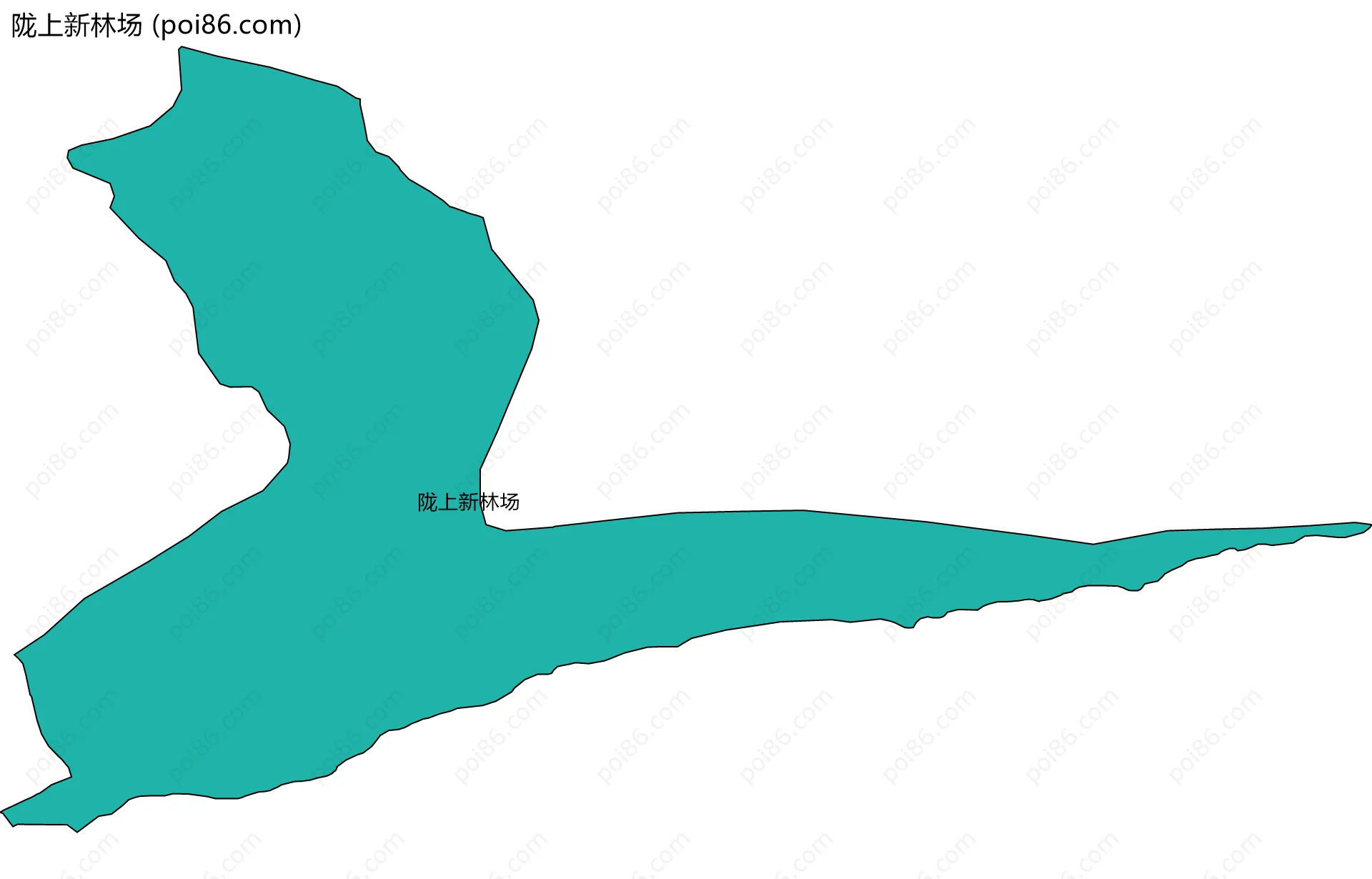 陇上新林场边界地图