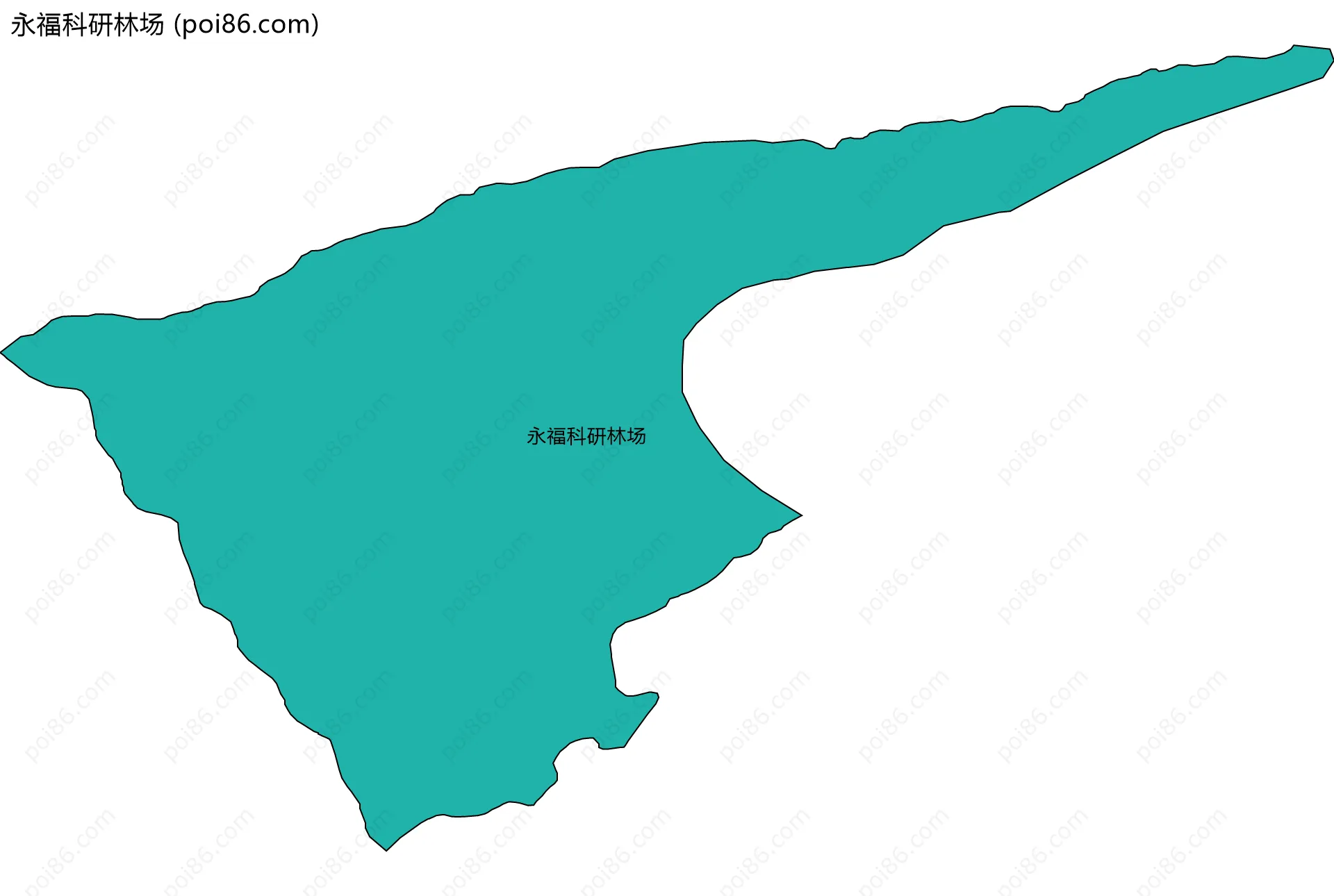 永福科研林场边界地图