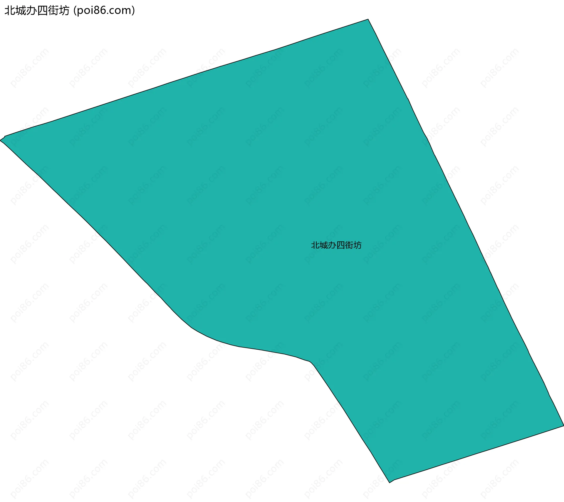 北城办四街坊边界地图