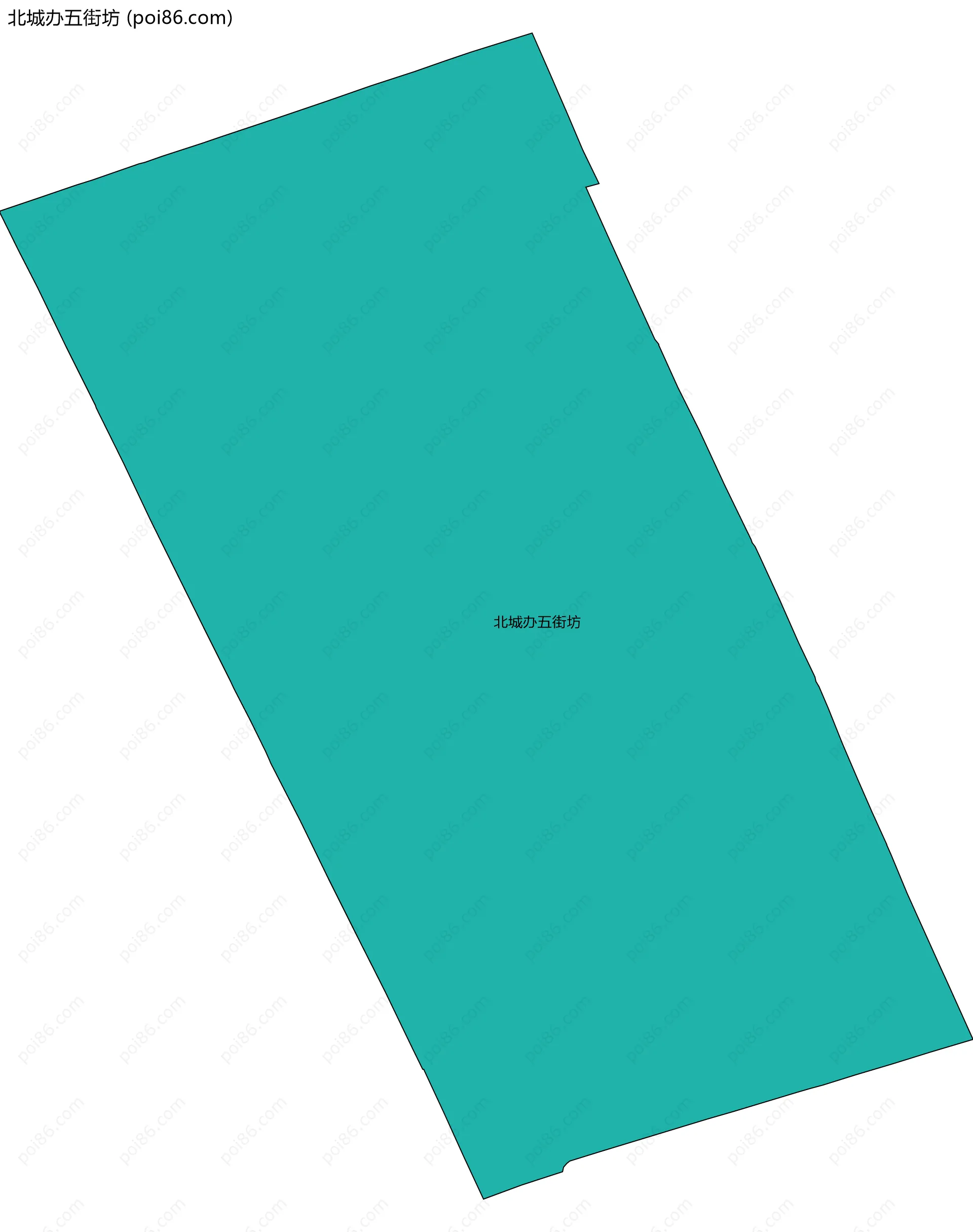 北城办五街坊边界地图