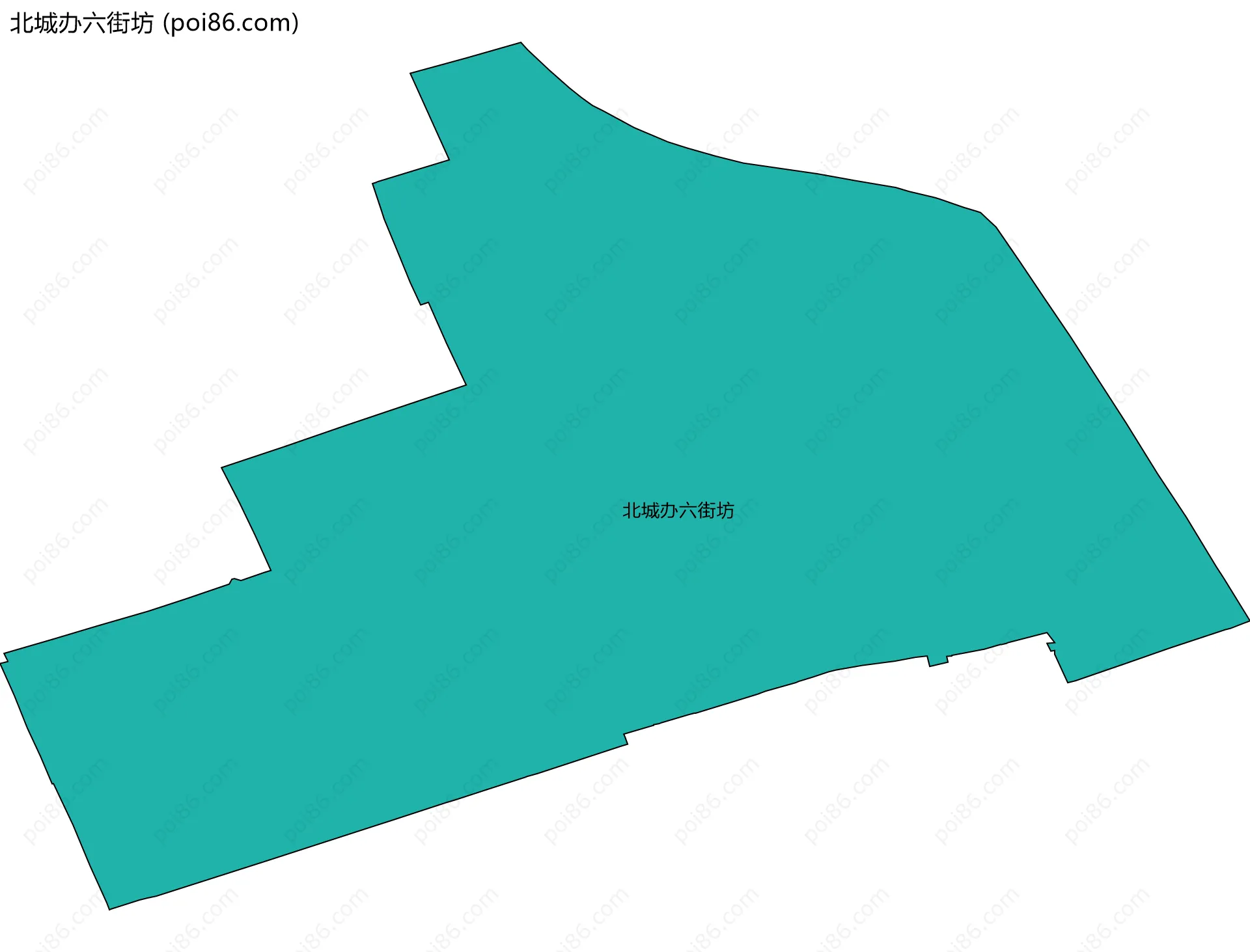 北城办六街坊边界地图