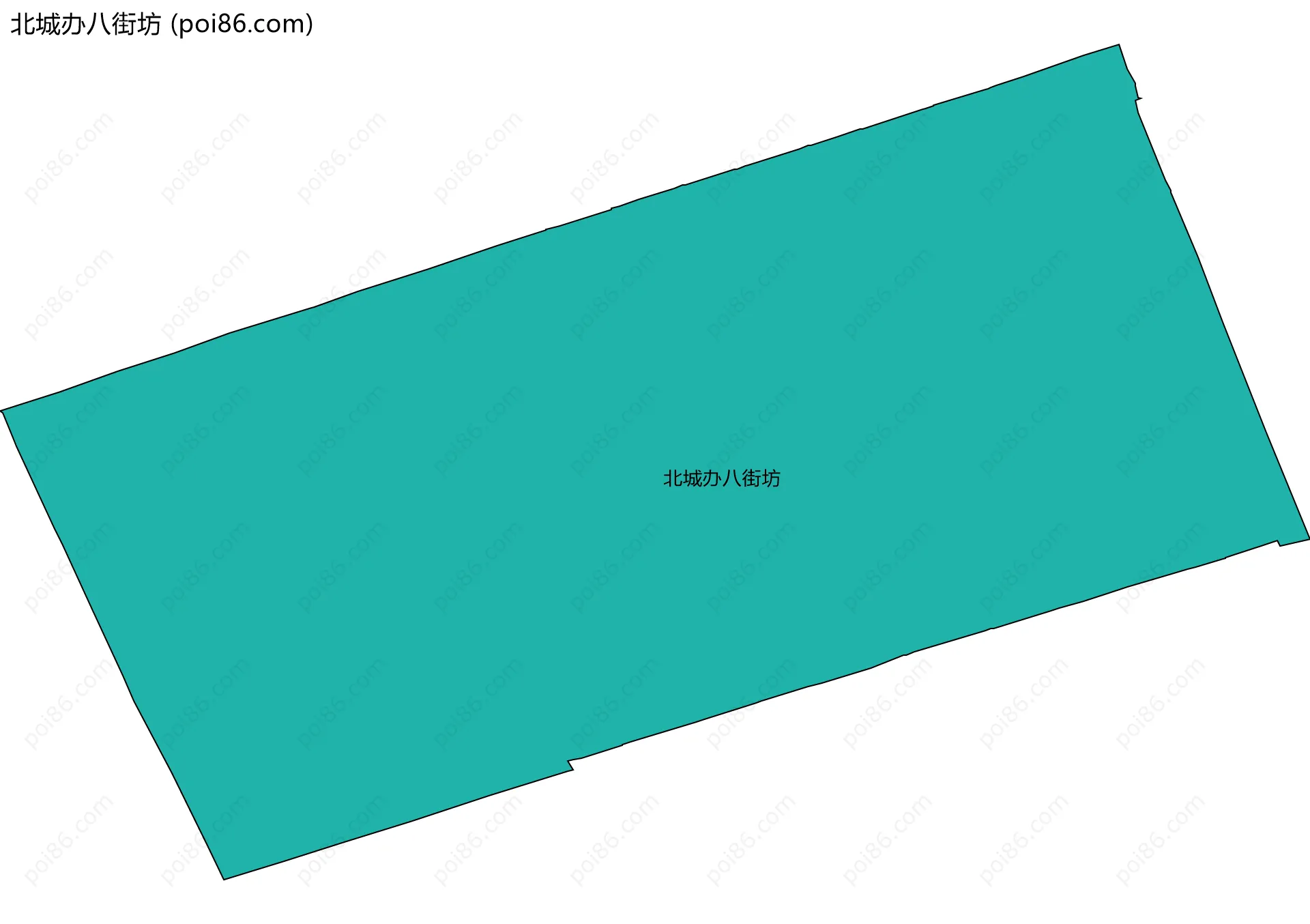 北城办八街坊边界地图
