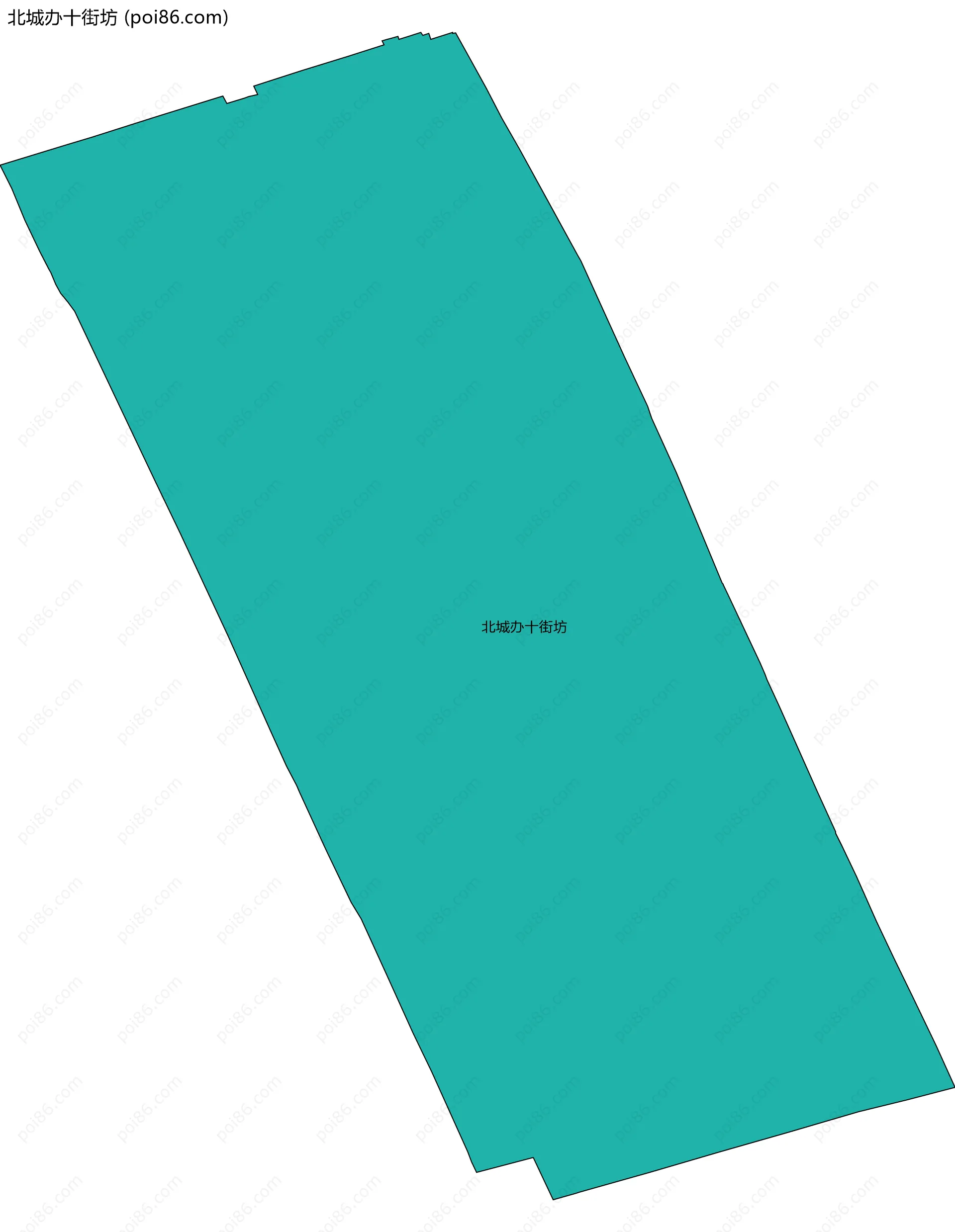 北城办十街坊边界地图