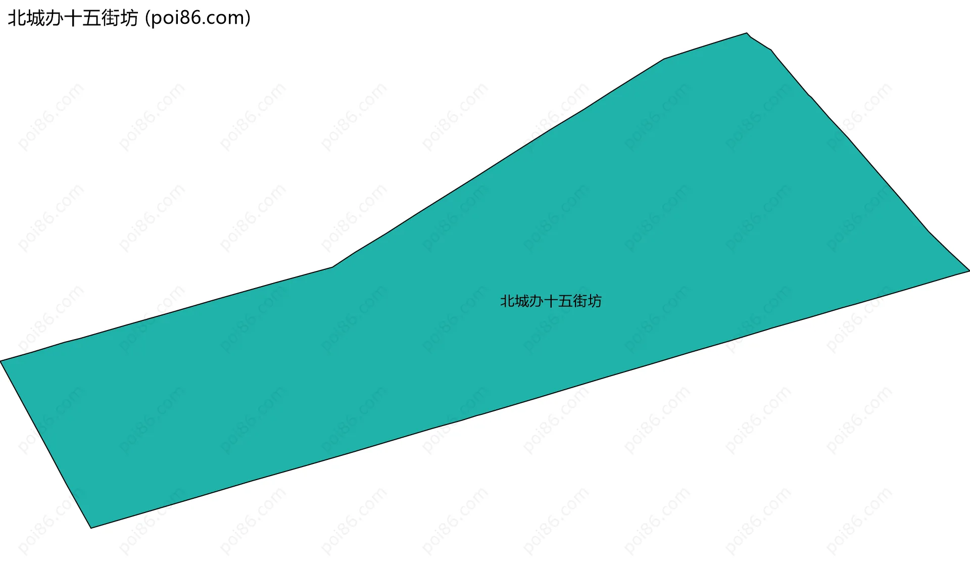 北城办十五街坊边界地图
