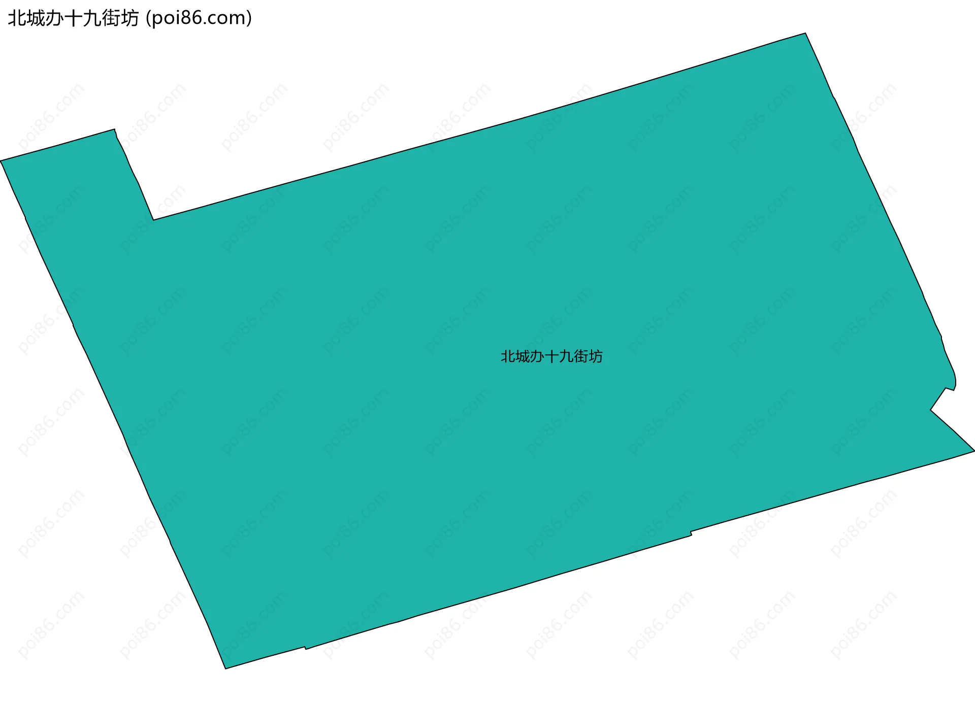 北城办十九街坊边界地图