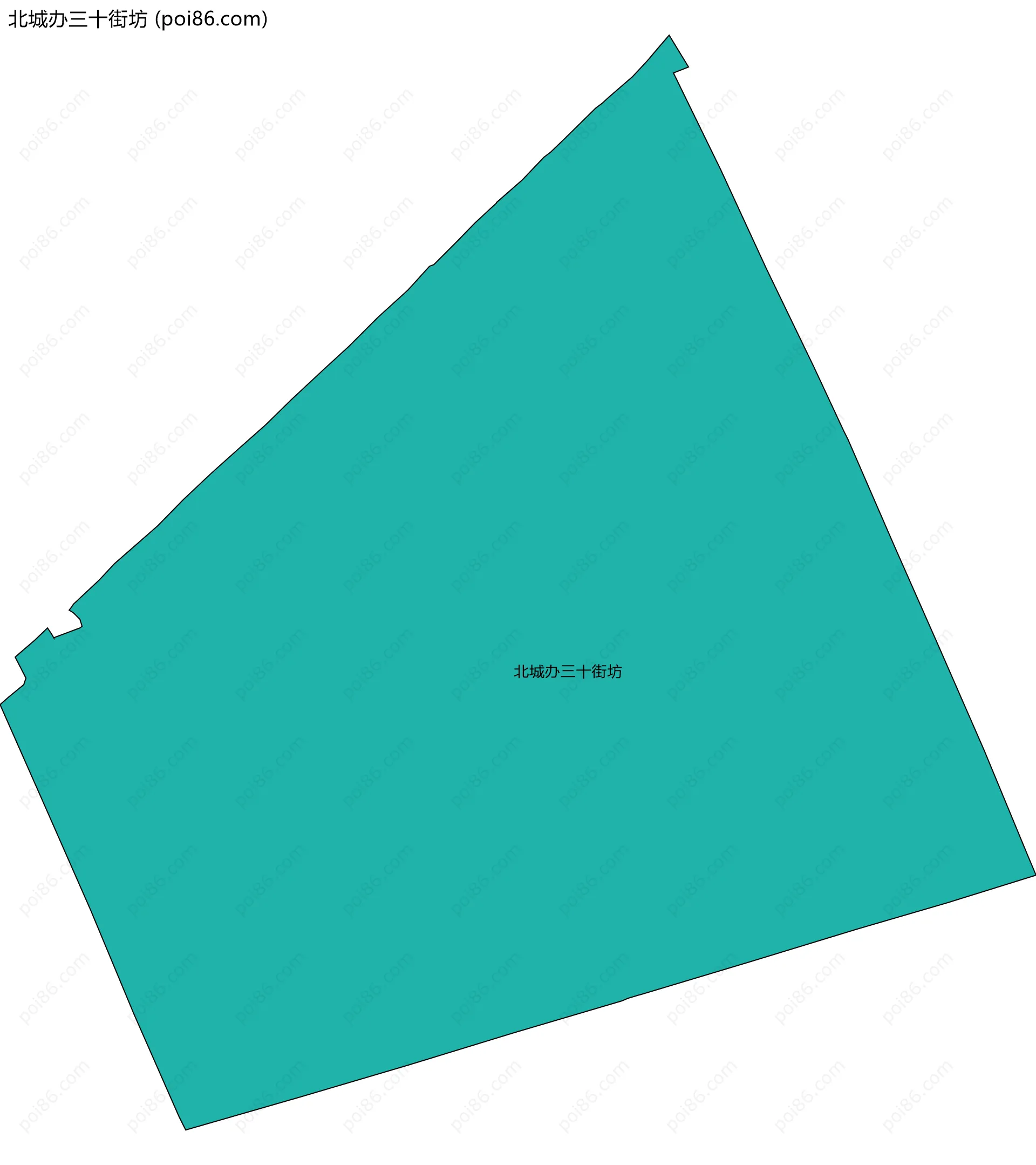 北城办三十街坊边界地图