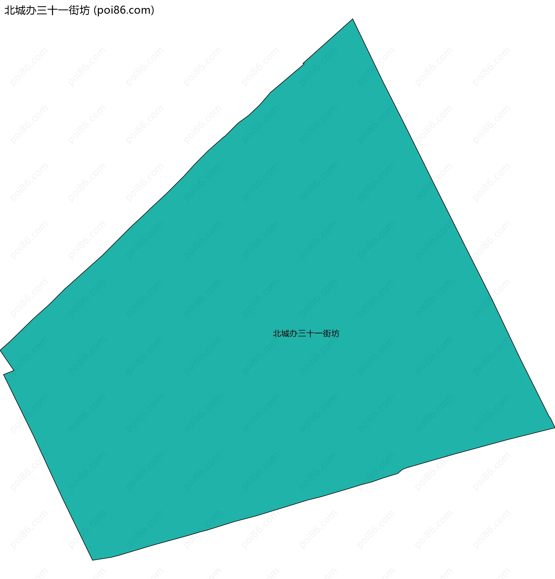 北城办三十一街坊边界地图