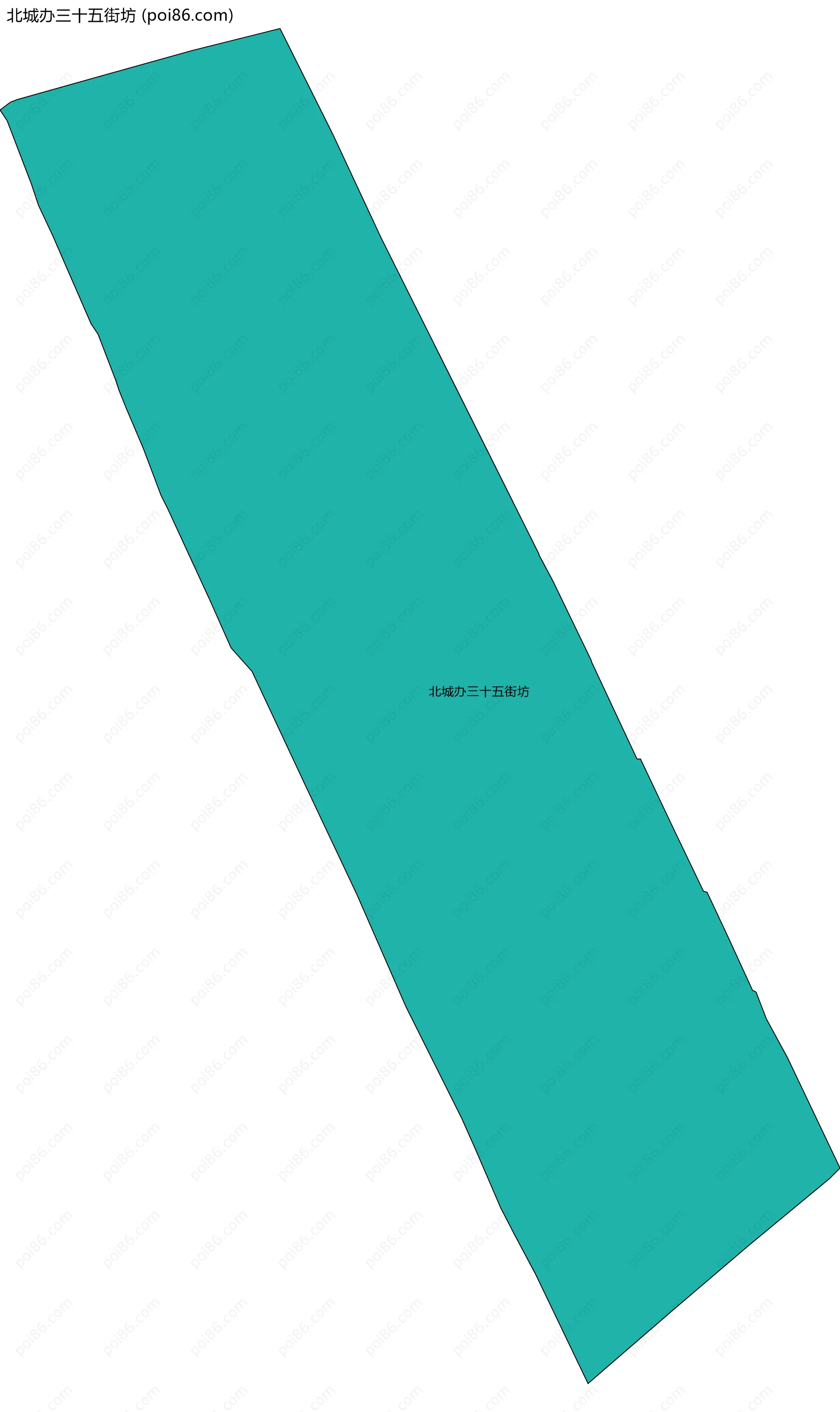 北城办三十五街坊边界地图