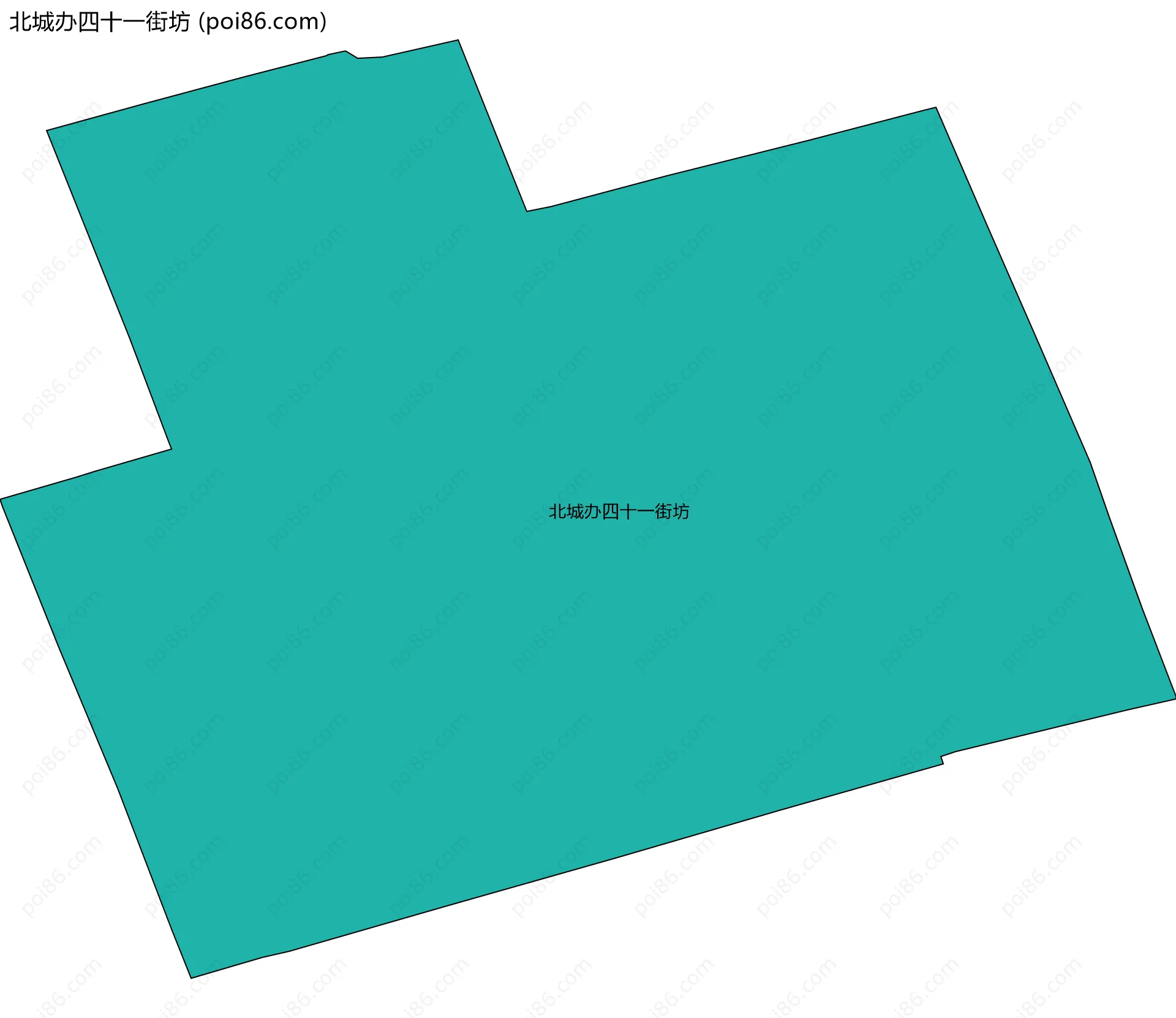 北城办四十一街坊边界地图