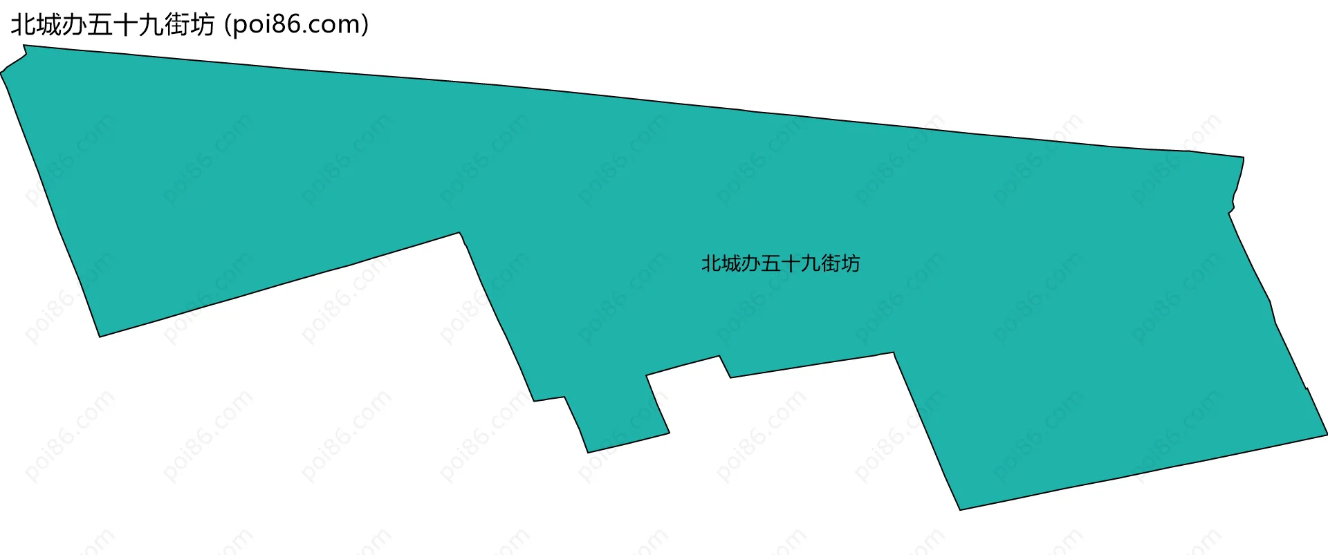 北城办五十九街坊边界地图