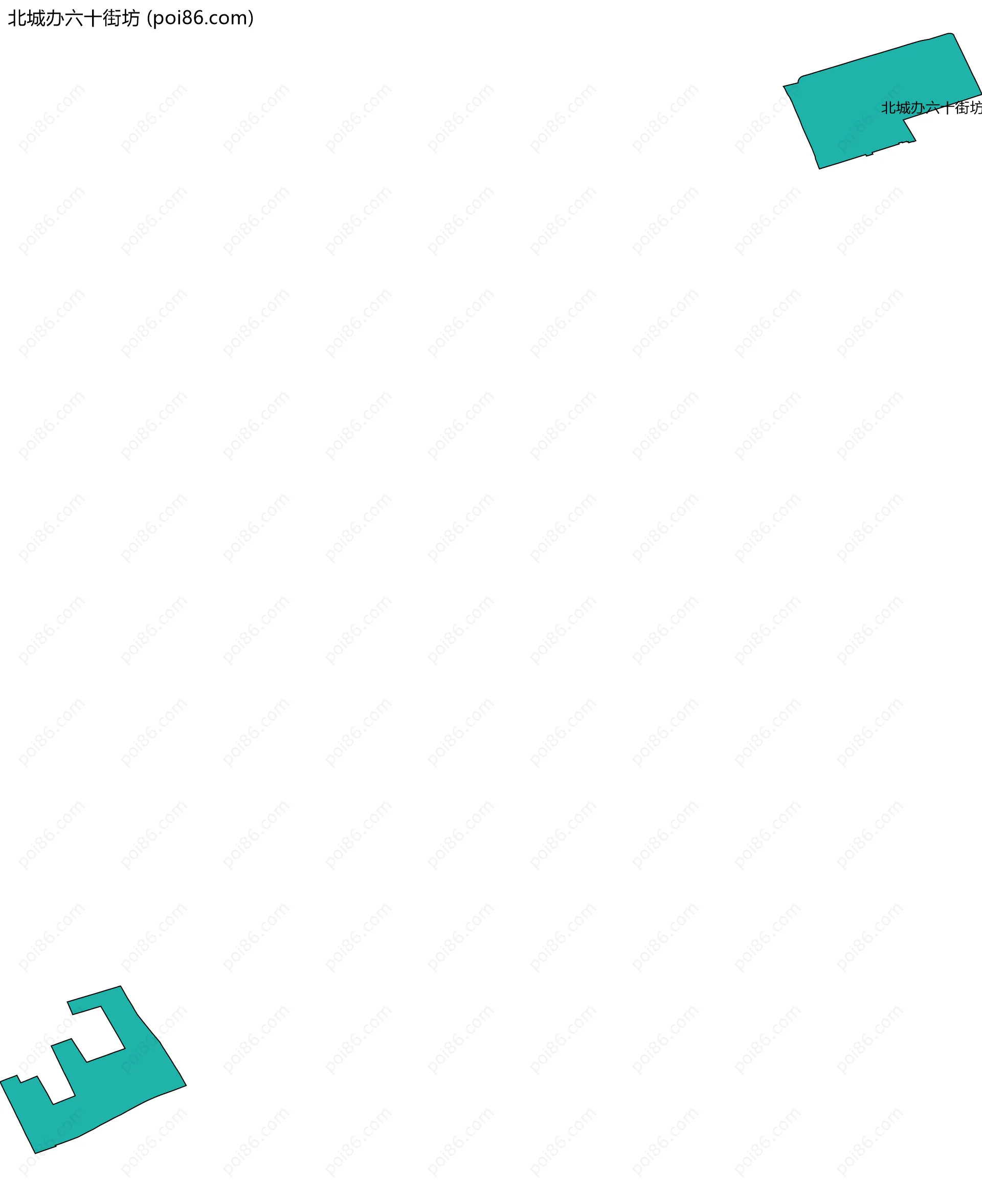北城办六十街坊边界地图