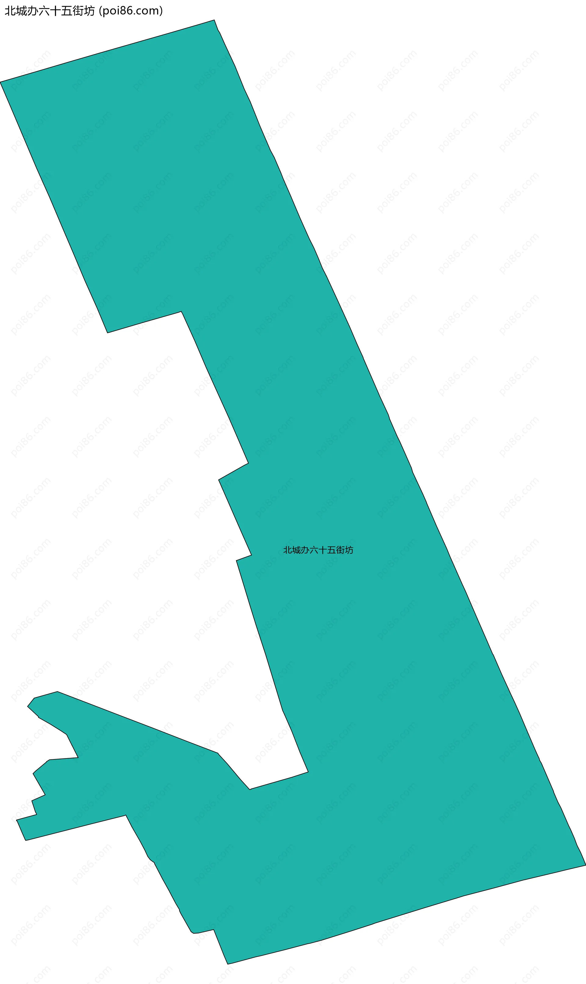 北城办六十五街坊边界地图