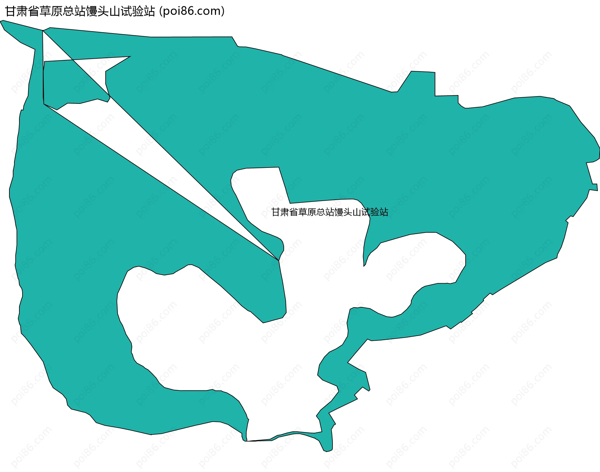 甘肃省草原总站馒头山试验站边界地图