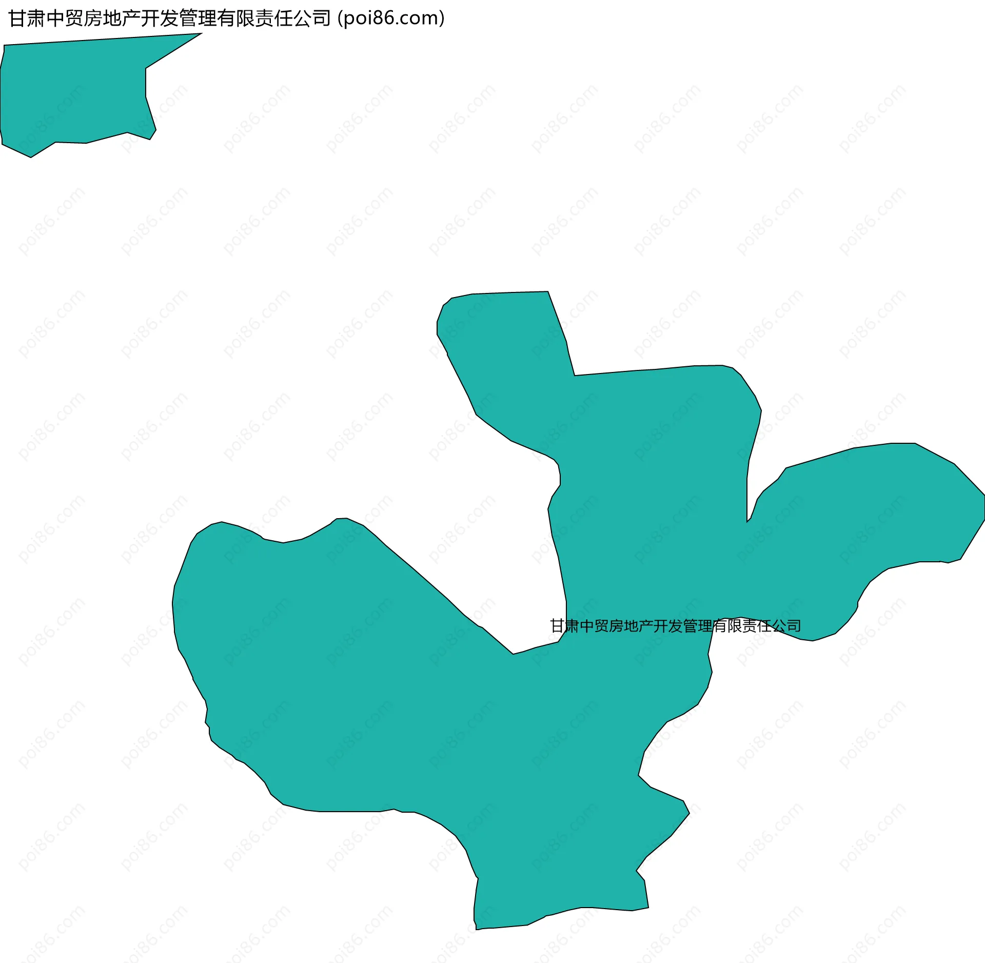 甘肃中贸房地产开发管理有限责任公司边界地图
