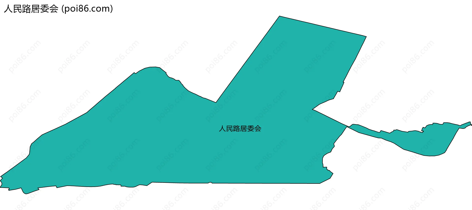 人民路居委会边界地图