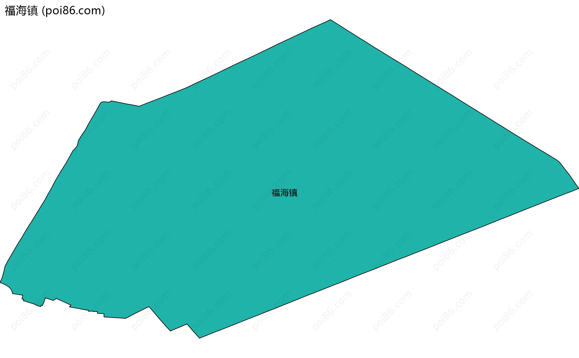 福海镇边界地图