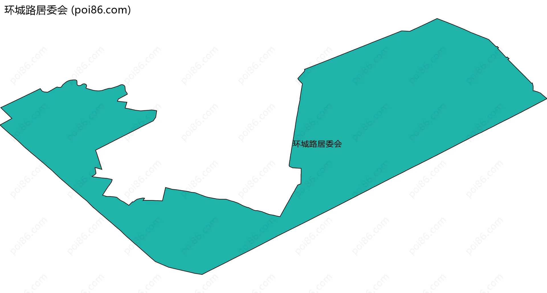 环城路居委会边界地图