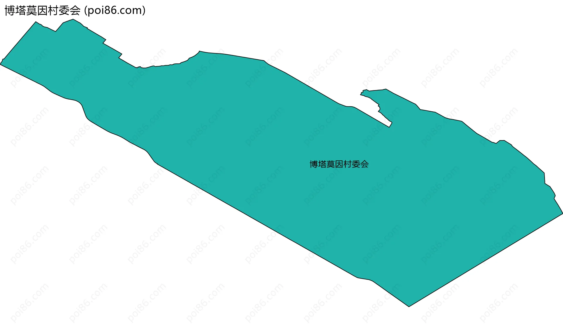 博塔莫因村委会边界地图