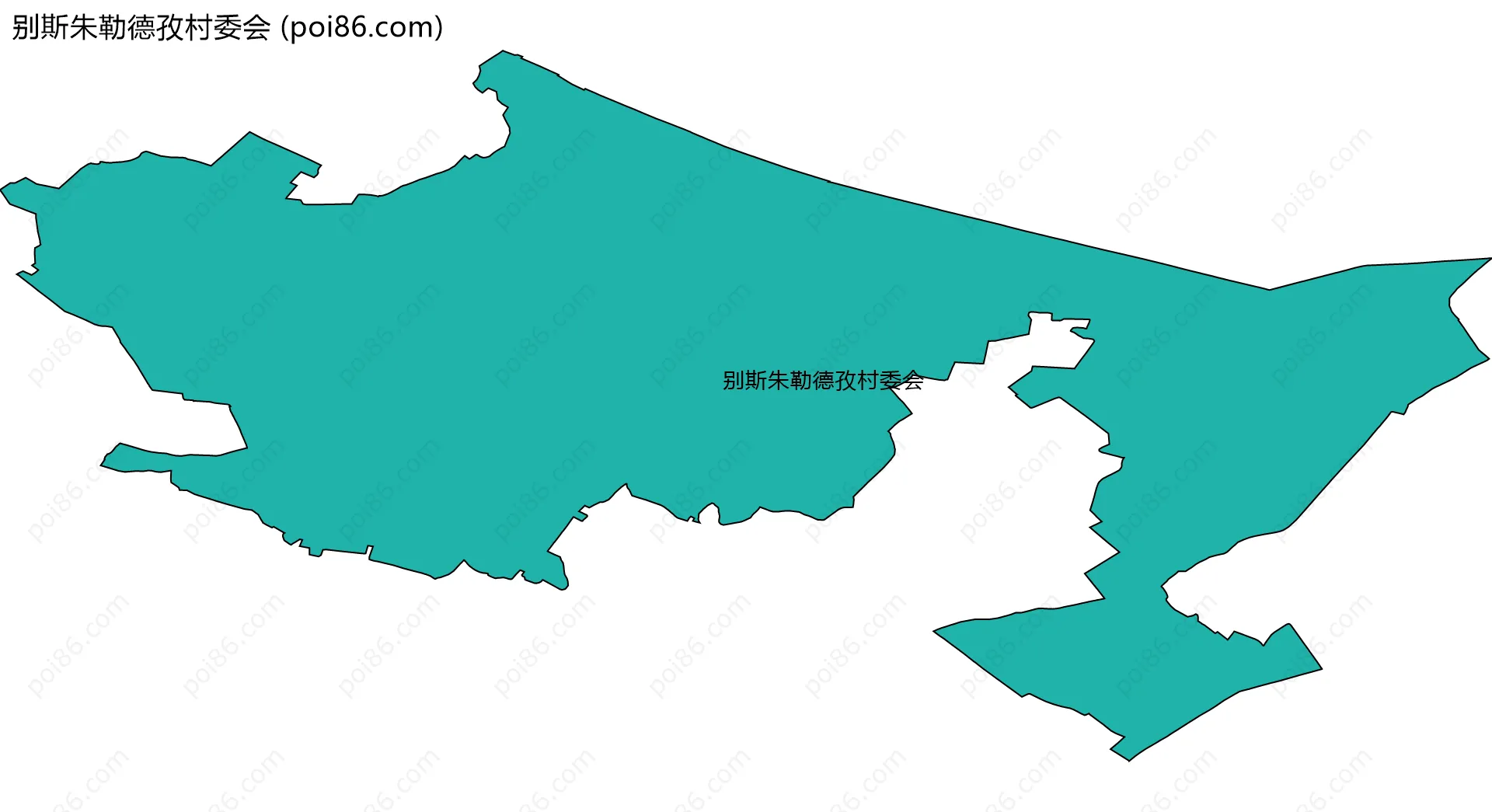 别斯朱勒德孜村委会边界地图