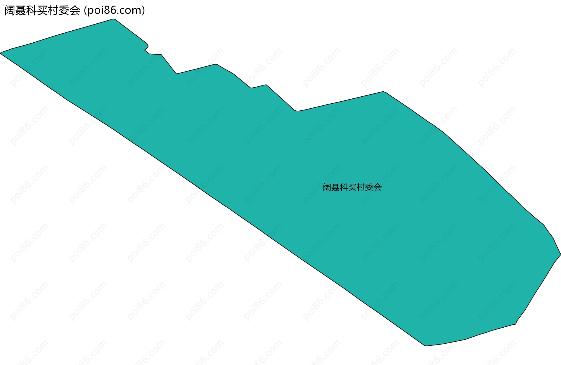 阔聂科买村委会边界地图