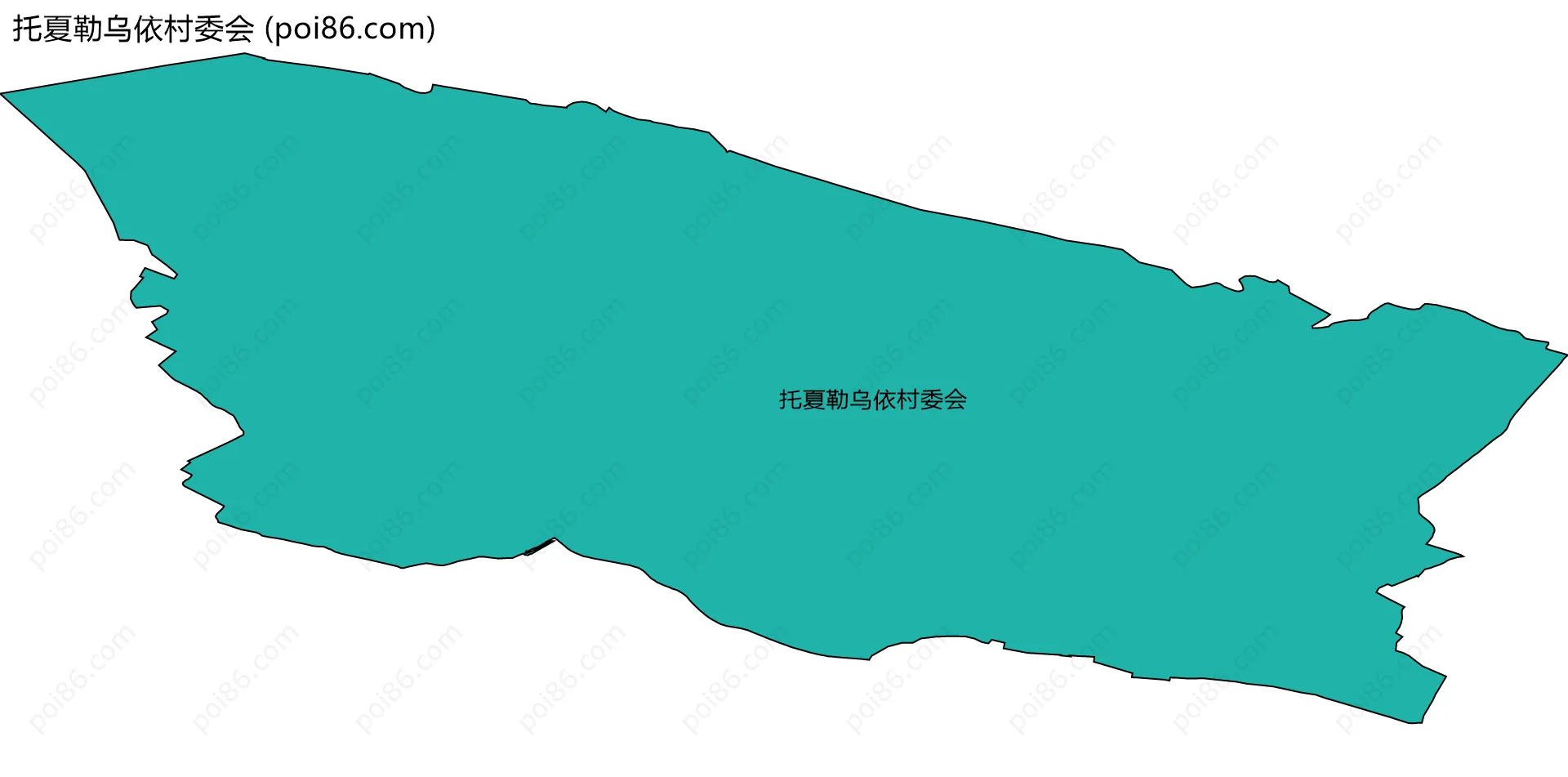 托夏勒乌依村委会边界地图
