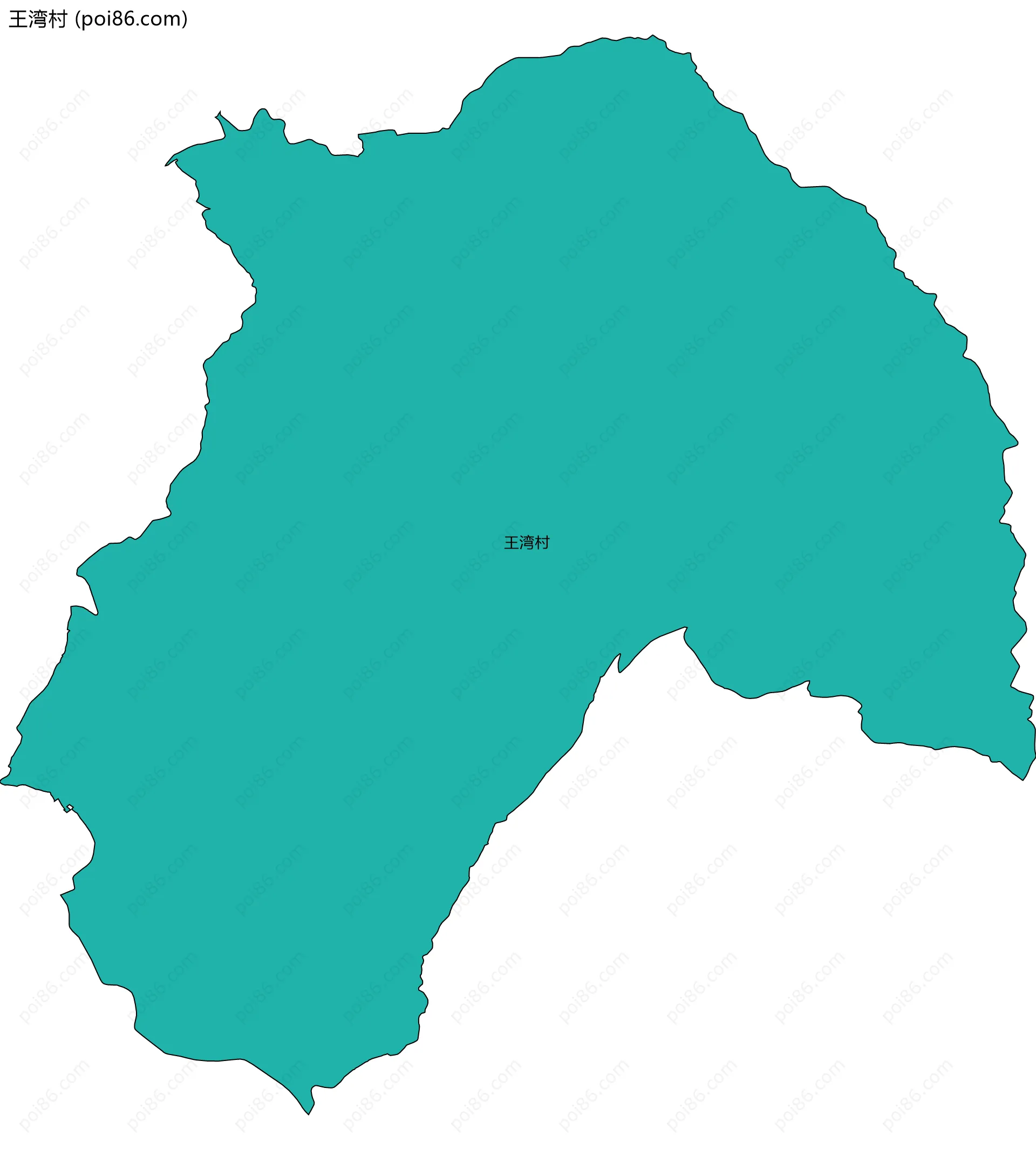 王湾村边界地图