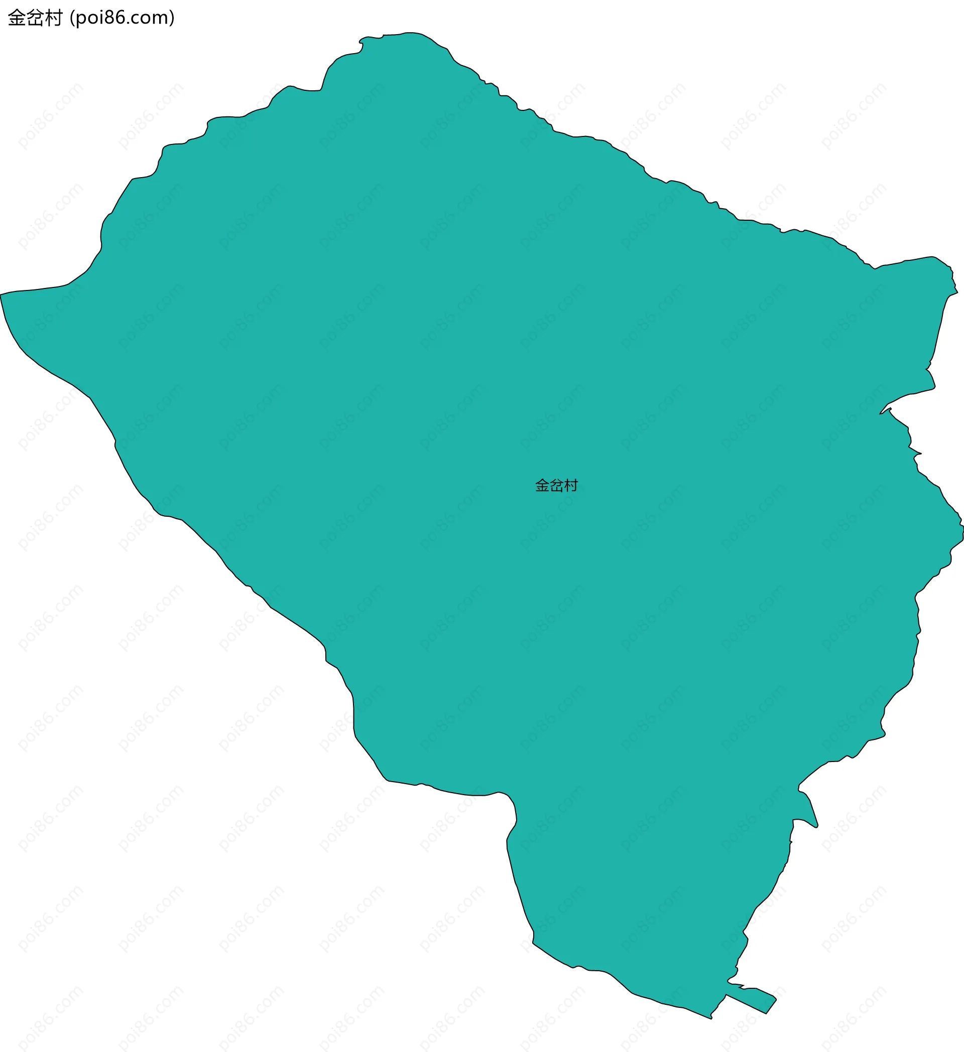 金岔村边界地图