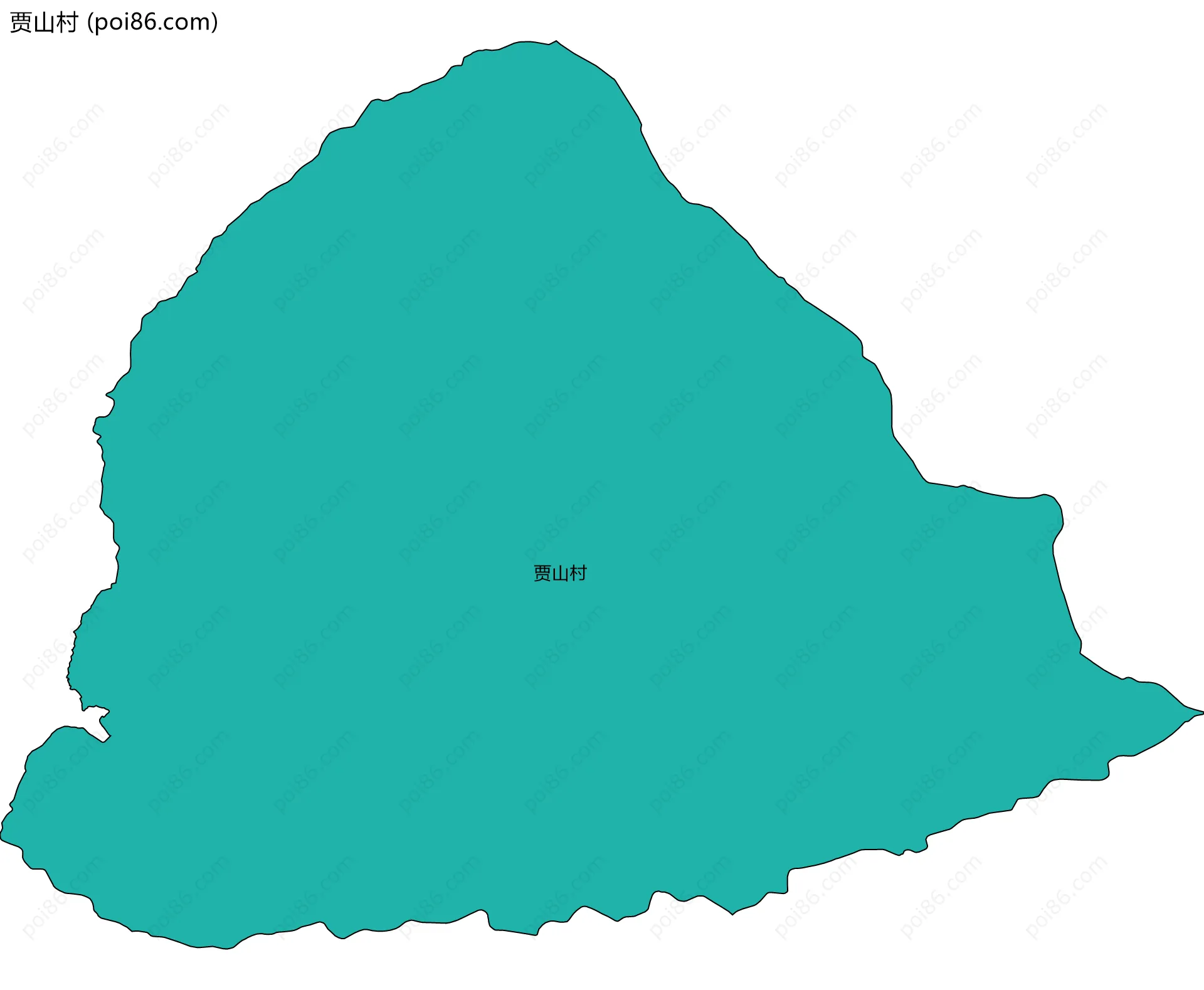 贾山村边界地图