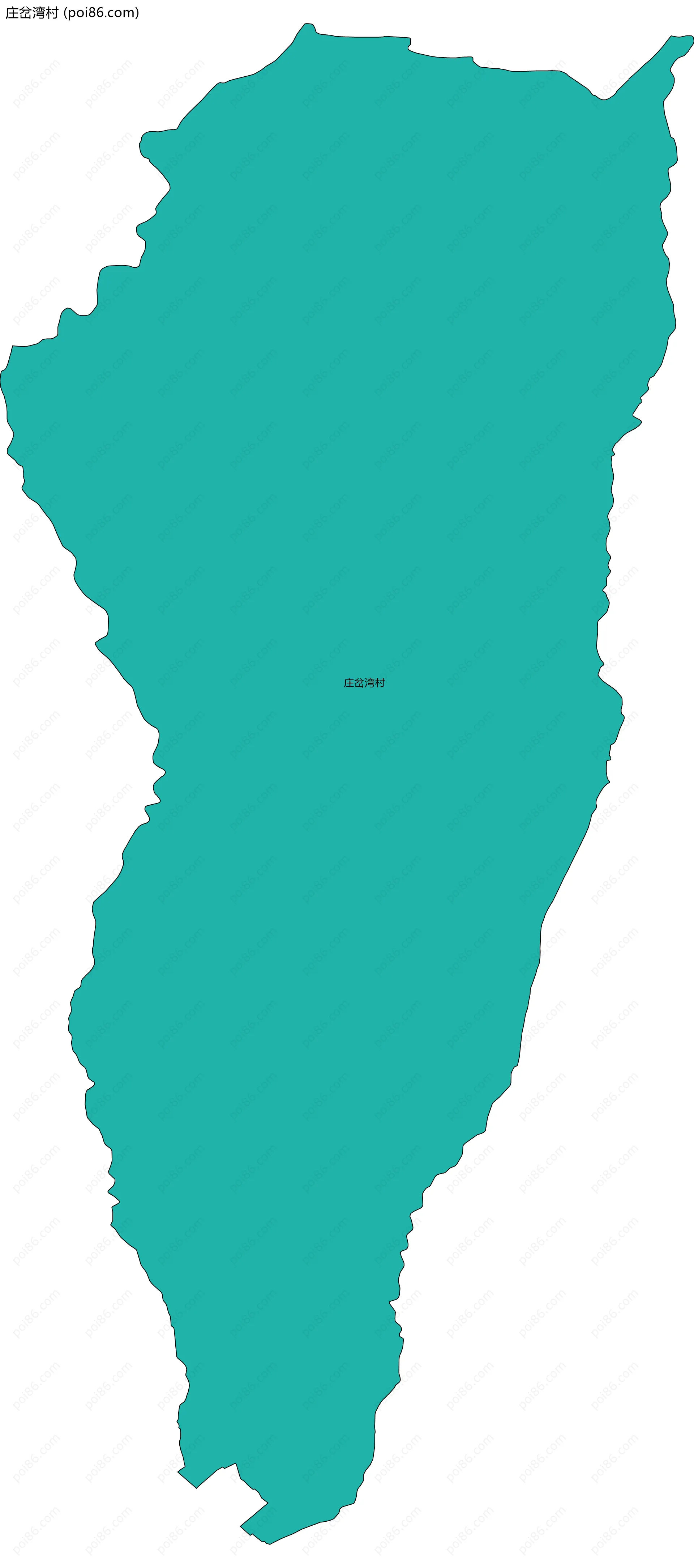 庄岔湾村边界地图