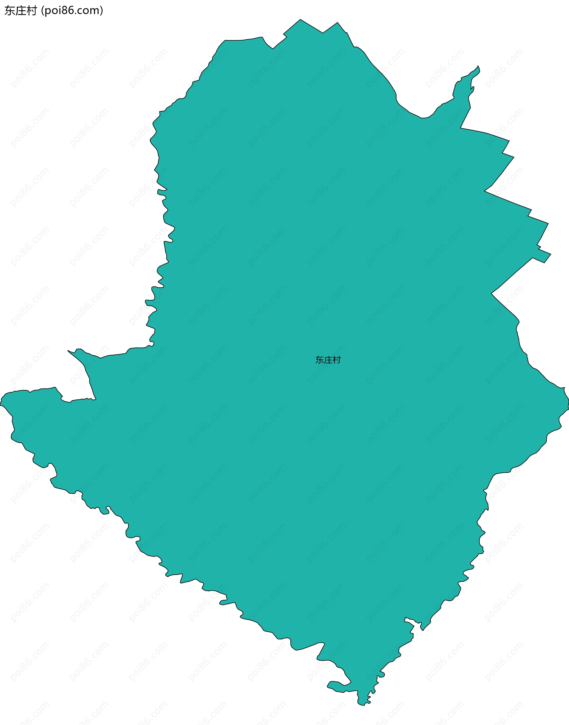 东庄村边界地图