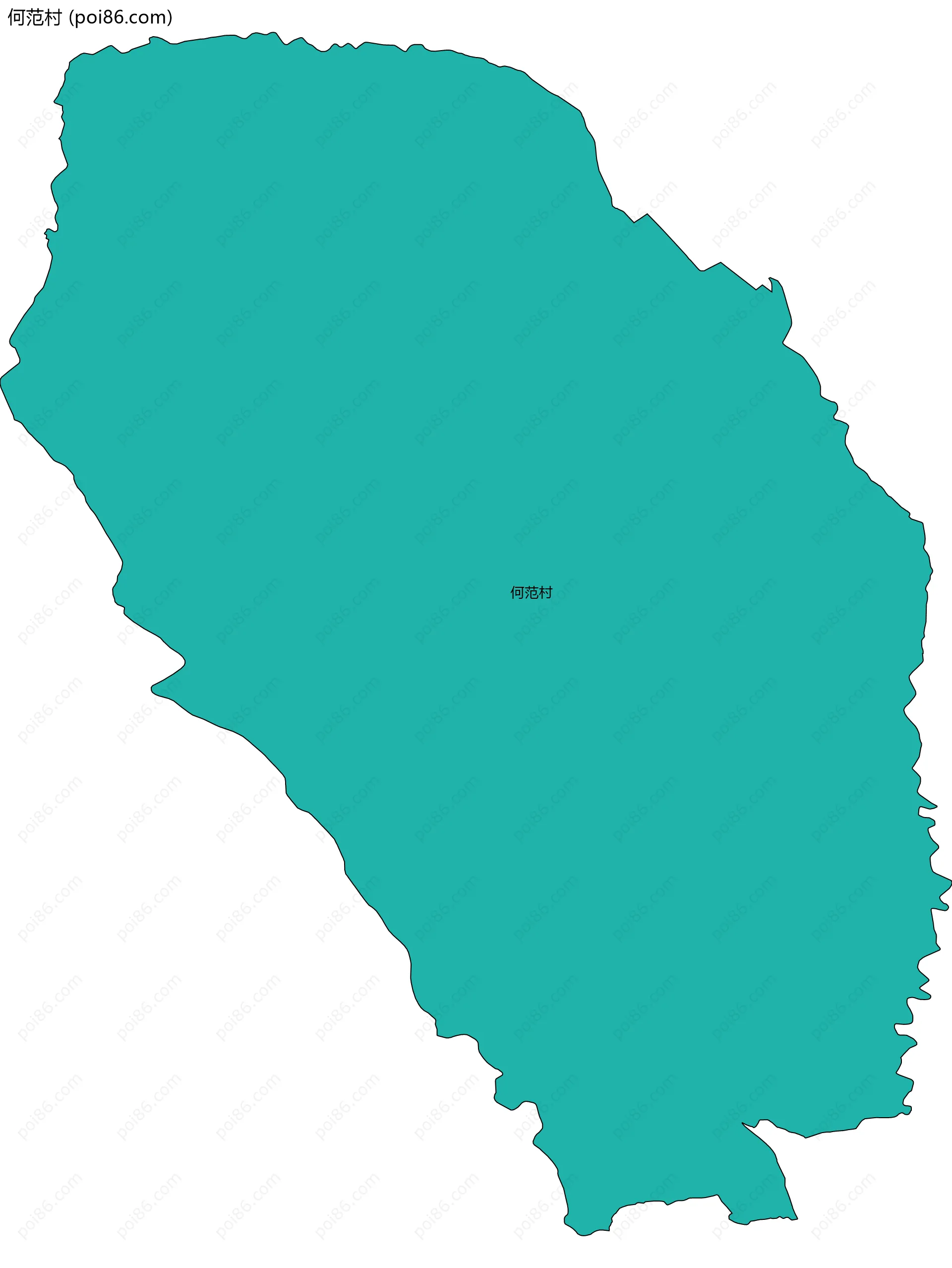 何范村边界地图