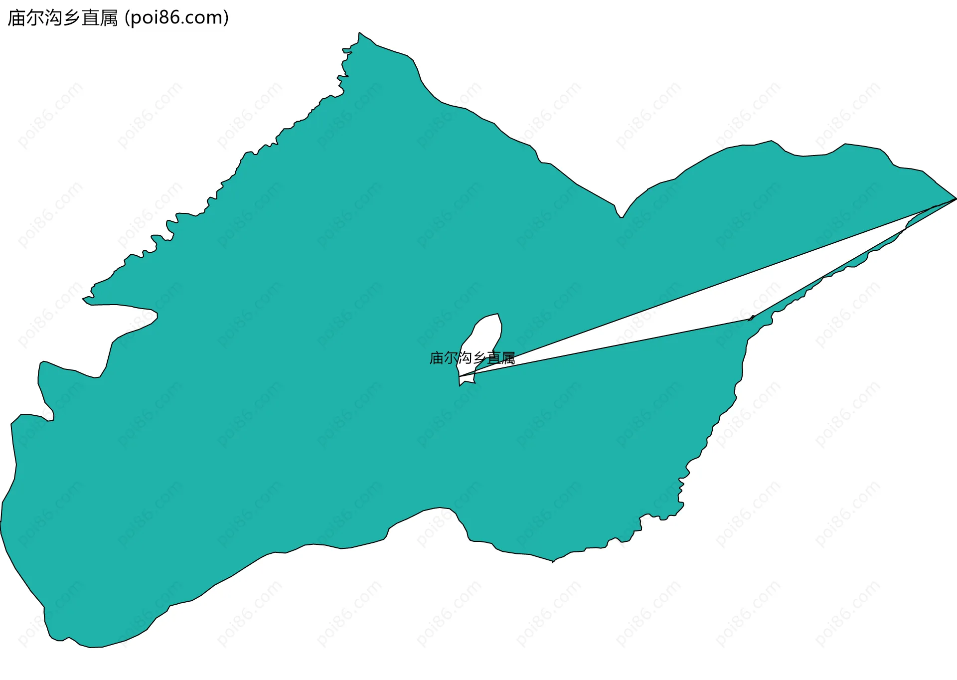 庙尔沟乡直属边界地图