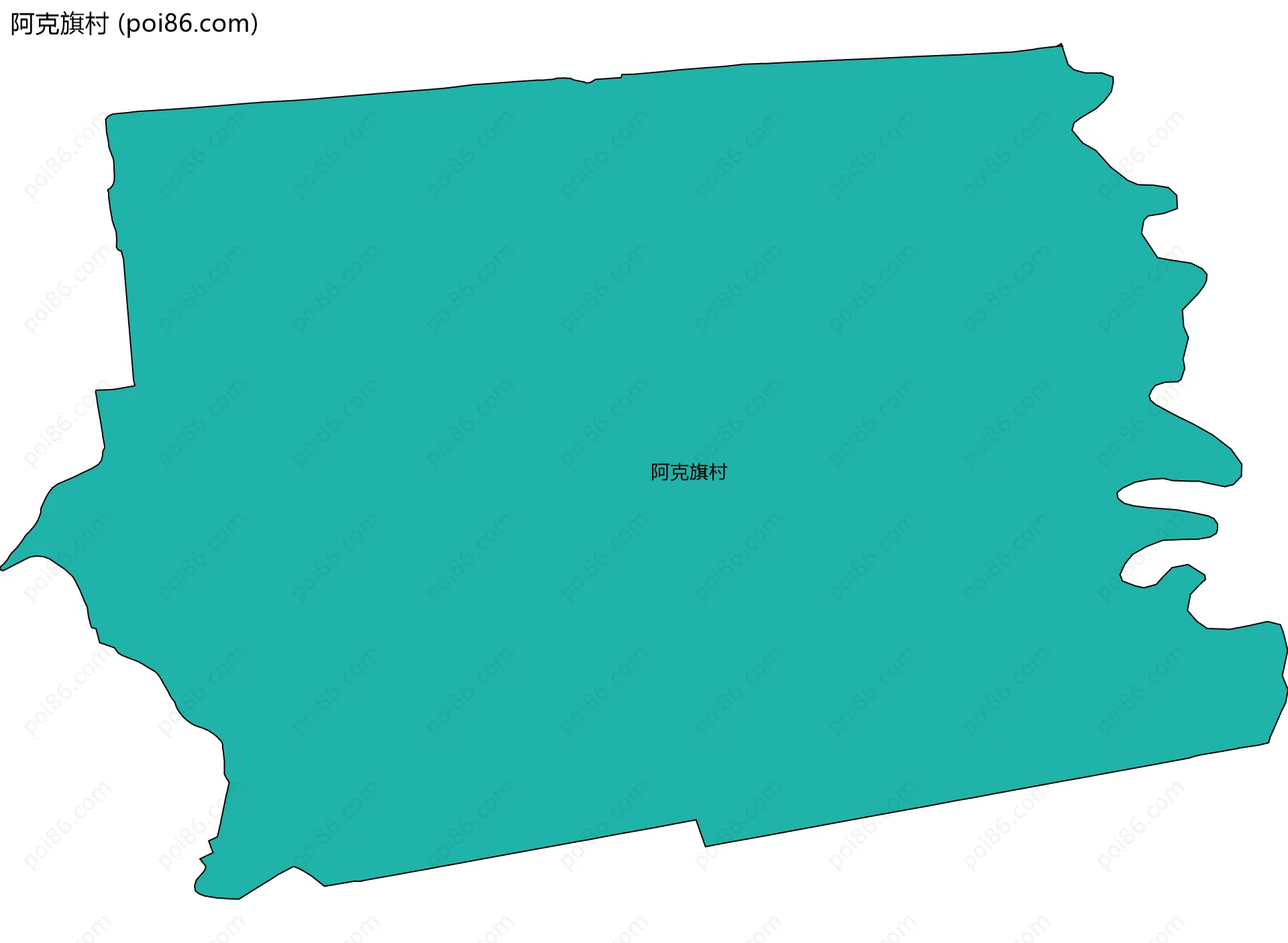 阿克旗村边界地图